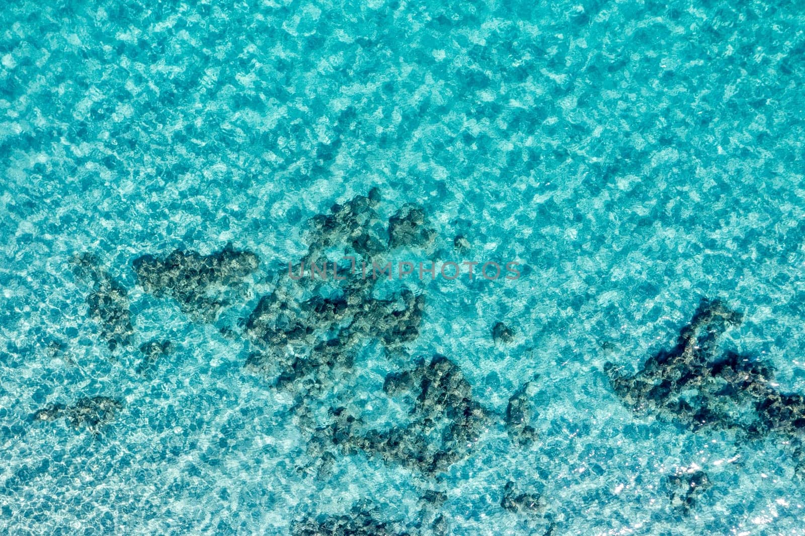 Aerial view of Baia dei Turchi, Puglia region, Italy. Turkish Bay (or Baia dei Turchi), this coast of Apulia is one of the most important ecosystems in Salento, Italy. Seacoast of Baia dei Turchi.