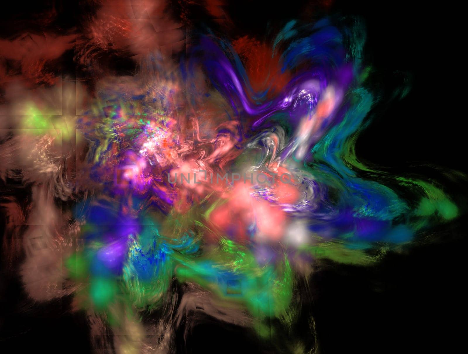 Imaginatory lush fractal texture image abstract background