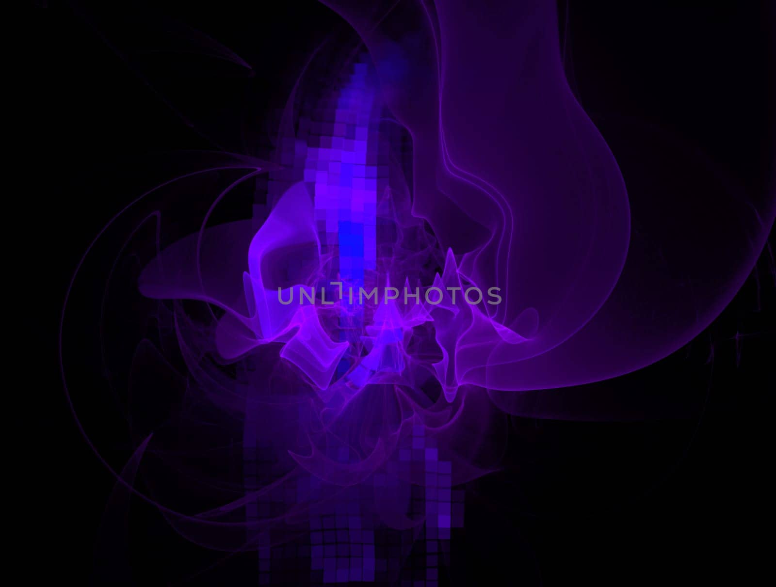 Imaginatory lush fractal texture image abstract background