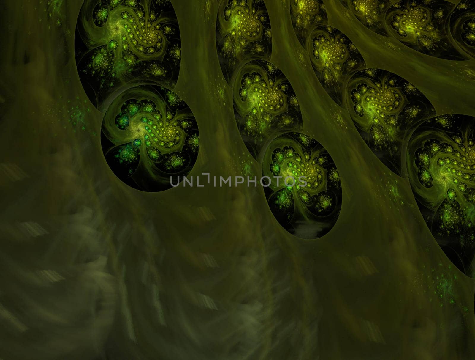 Imaginatory lush fractal texture image abstract background