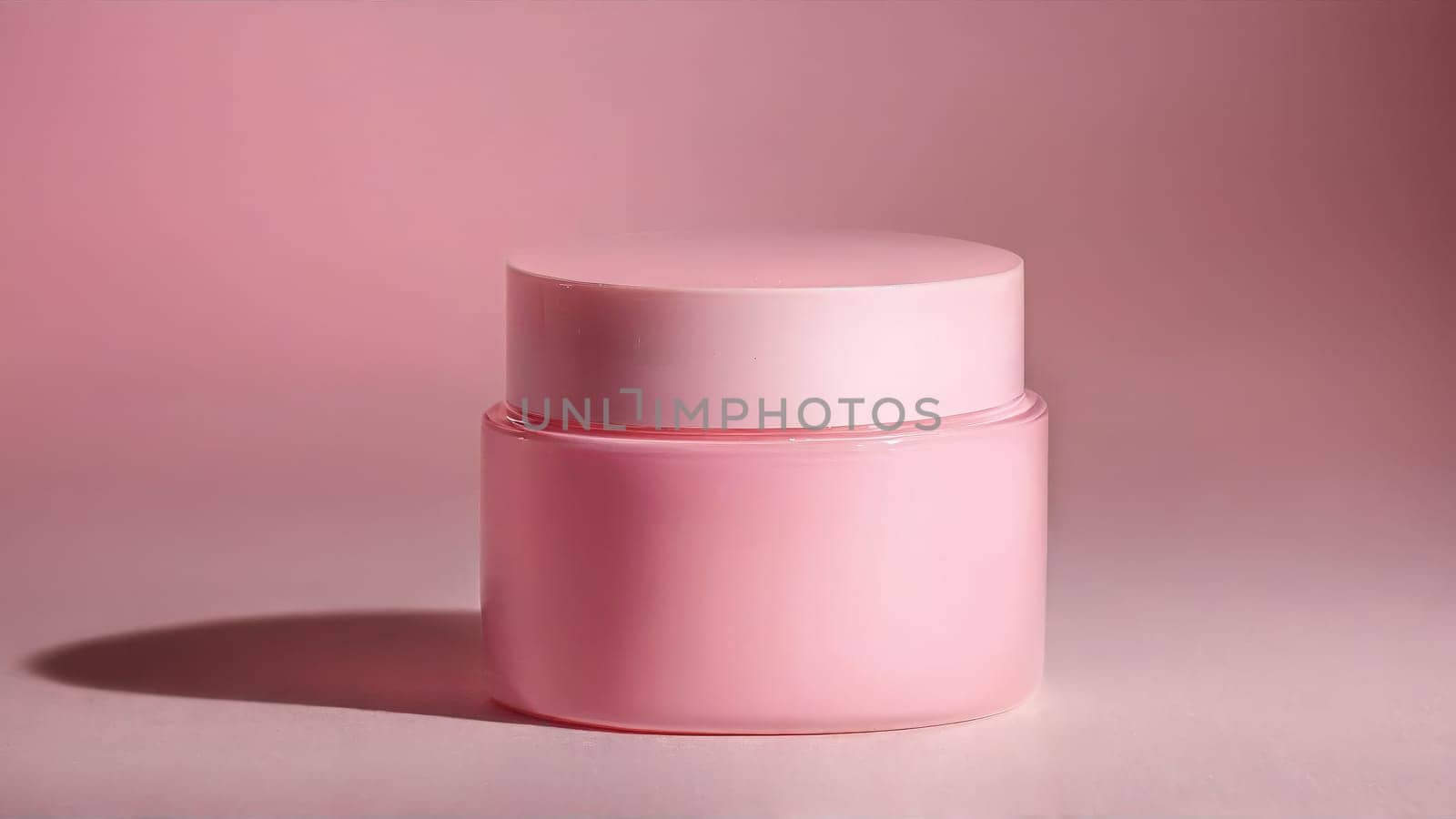Beaty and healthcare object mockup on studio backdrop