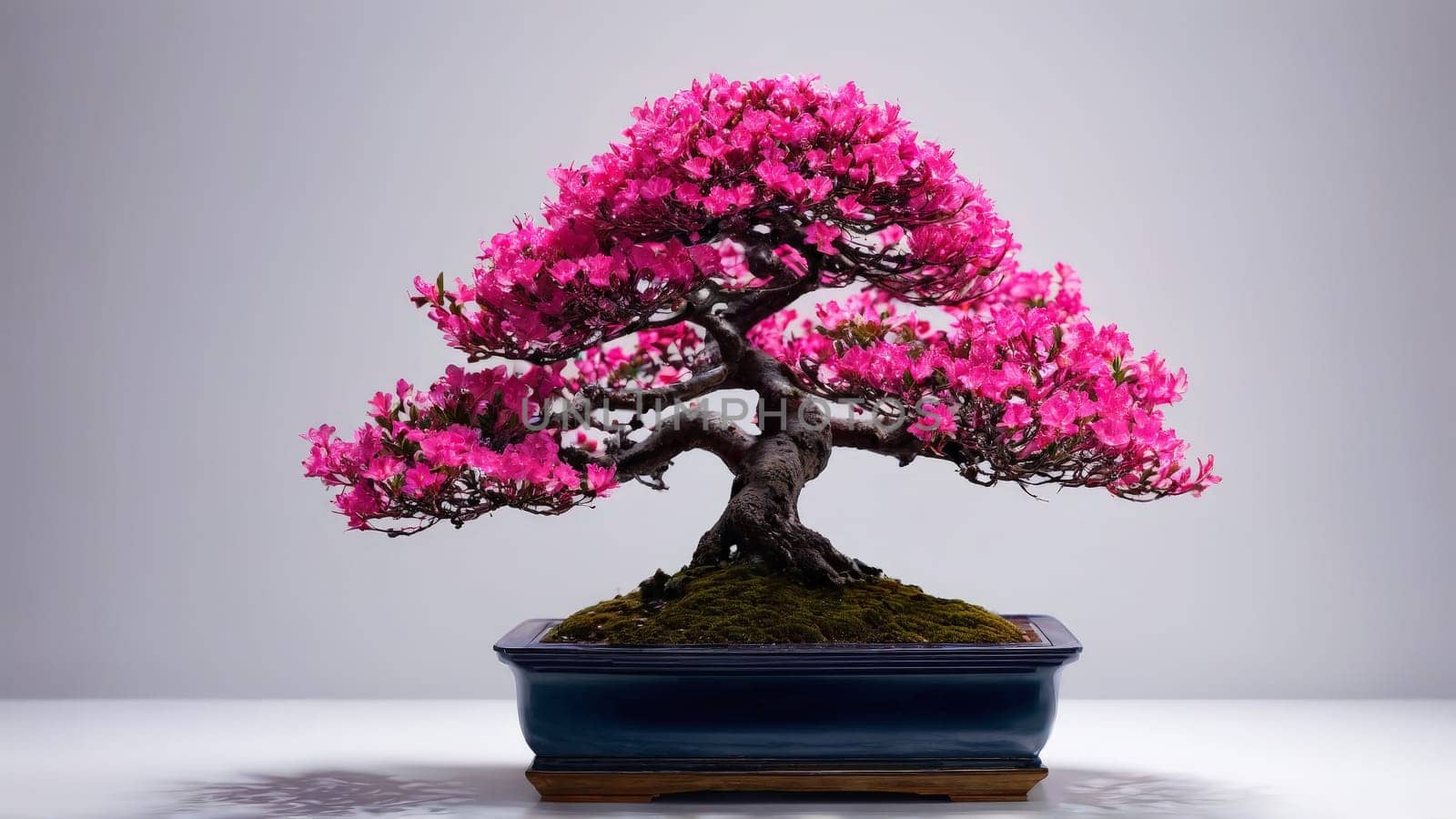 Abstract background with bonsai tree