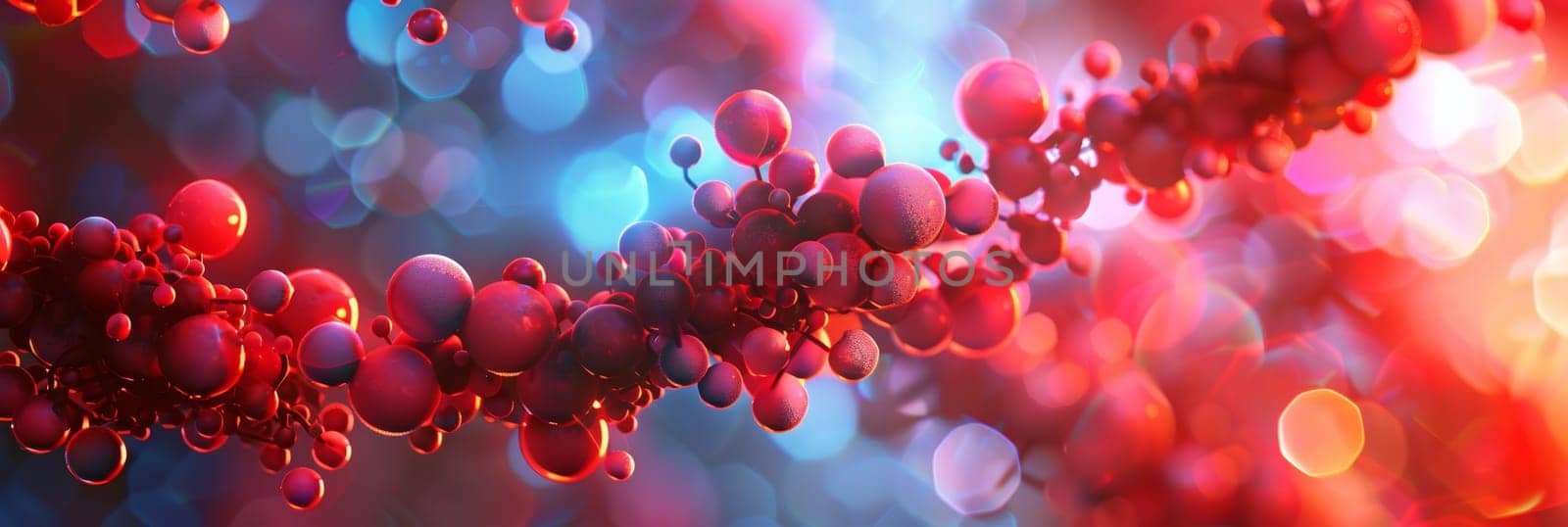 abstract medical ai bokeh background representing modern artificial intelligence ideas