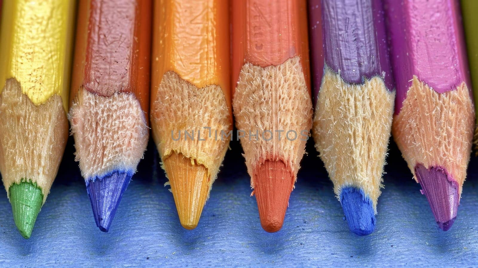 Close view of pencils. Back to school concept