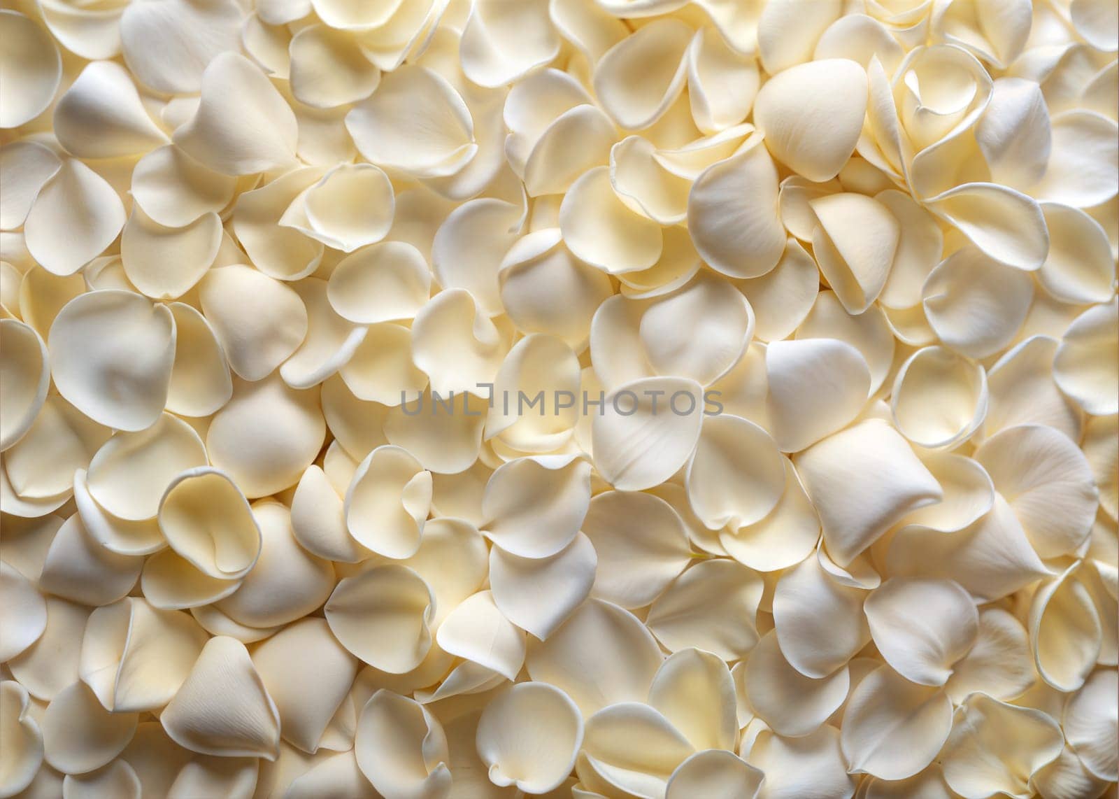 White rose petal background. Ai generated image