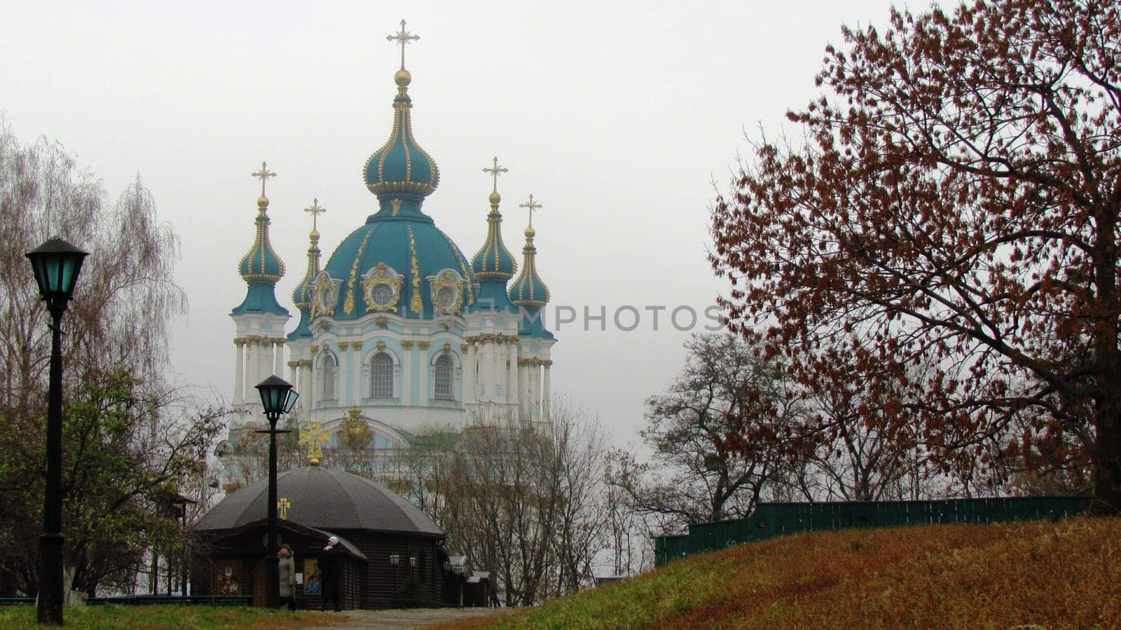 A view of St. Andrew's Church in Kiev. Ukraine. High quality photo