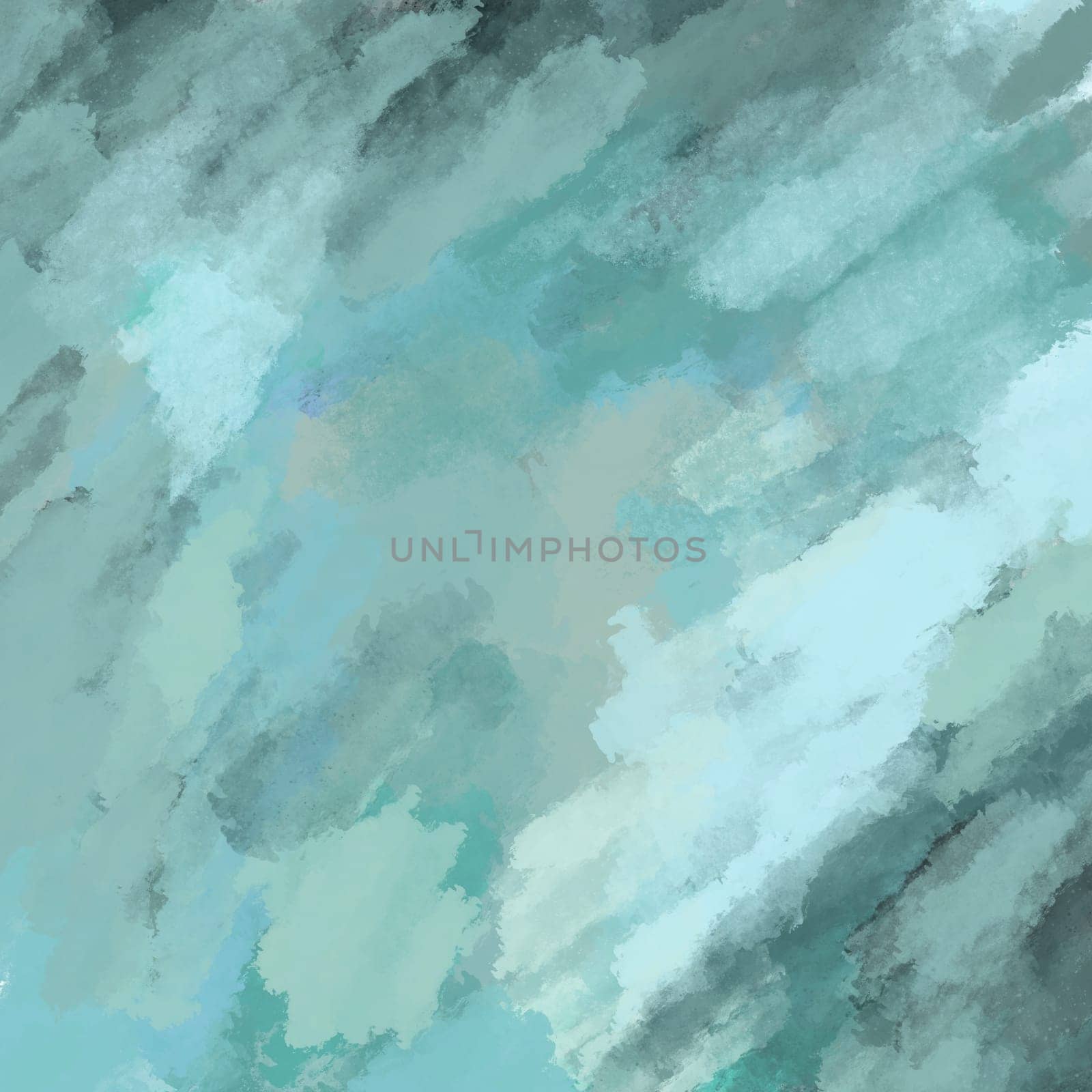 Brush strokes seamless pattern. Blue, green and gray random brush strokes grunge. Hand drawn illustration