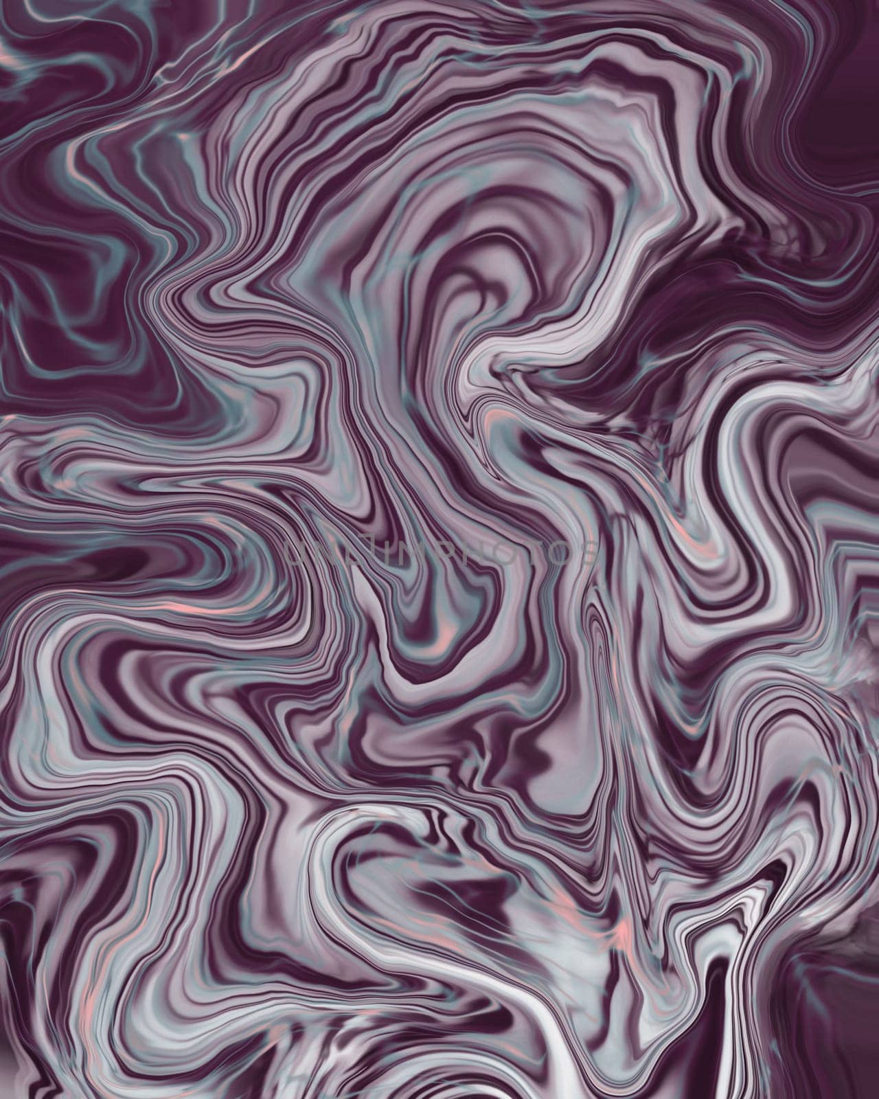 Purple Marble Texture. Liquid metal Purple-blue abstract background by Dustick