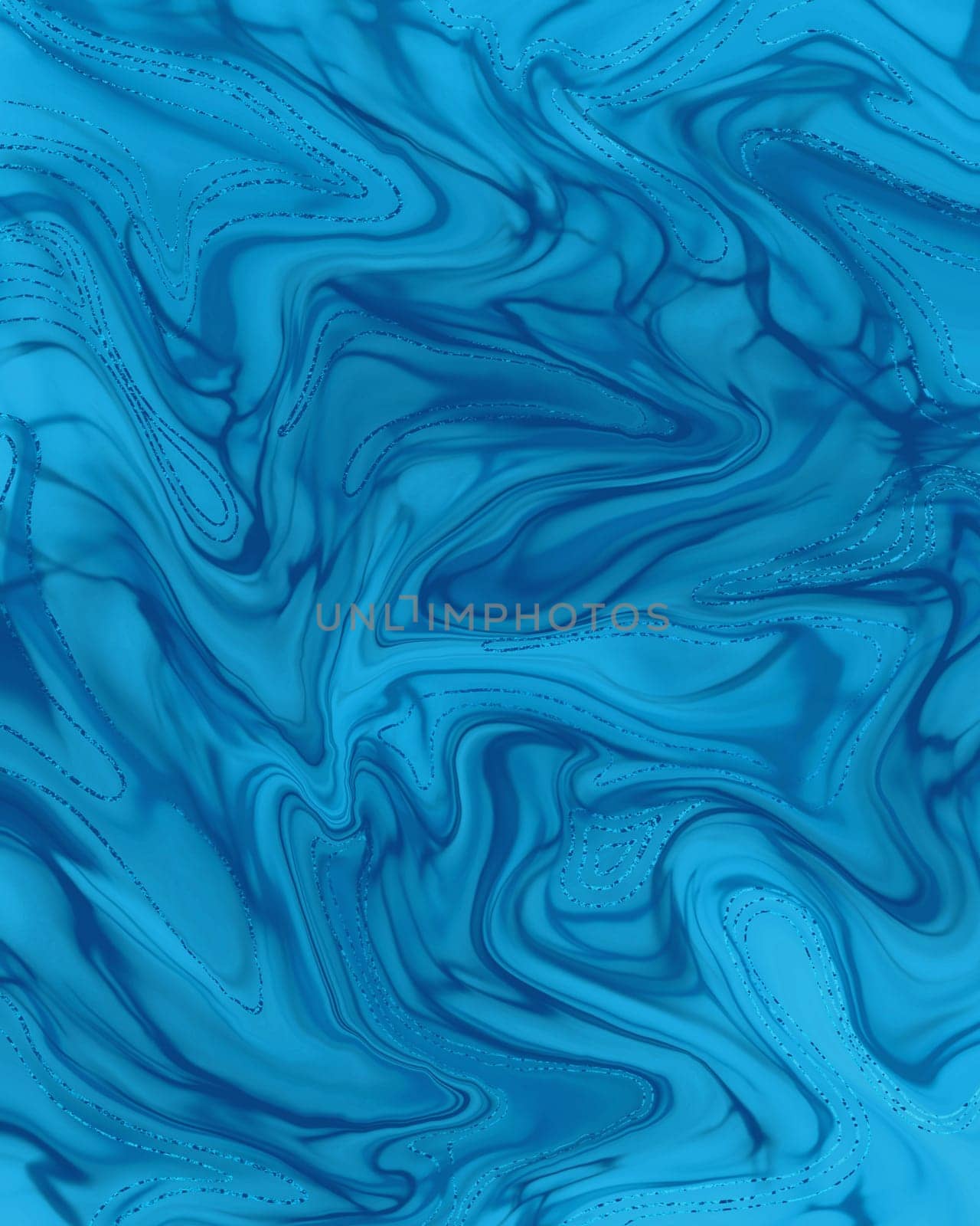 The texture of blue liquid marble. Blue shiny pattern with natural stone texture. Design of backgrounds, banners, flyers, invitations, postcards, packaging