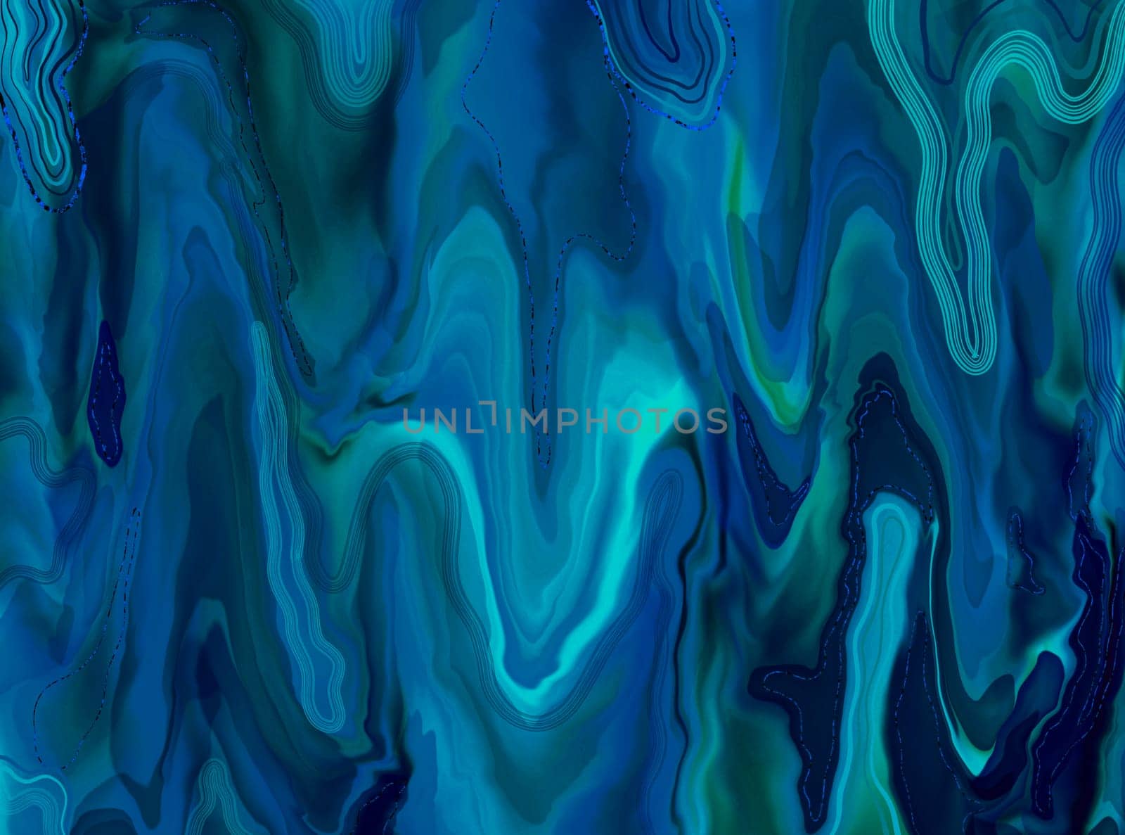 Luxurious texture of blue liquid stone. Blue pattern with natural natural texture. Design of backgrounds, banners, flyers, invitations, postcards, packaging
