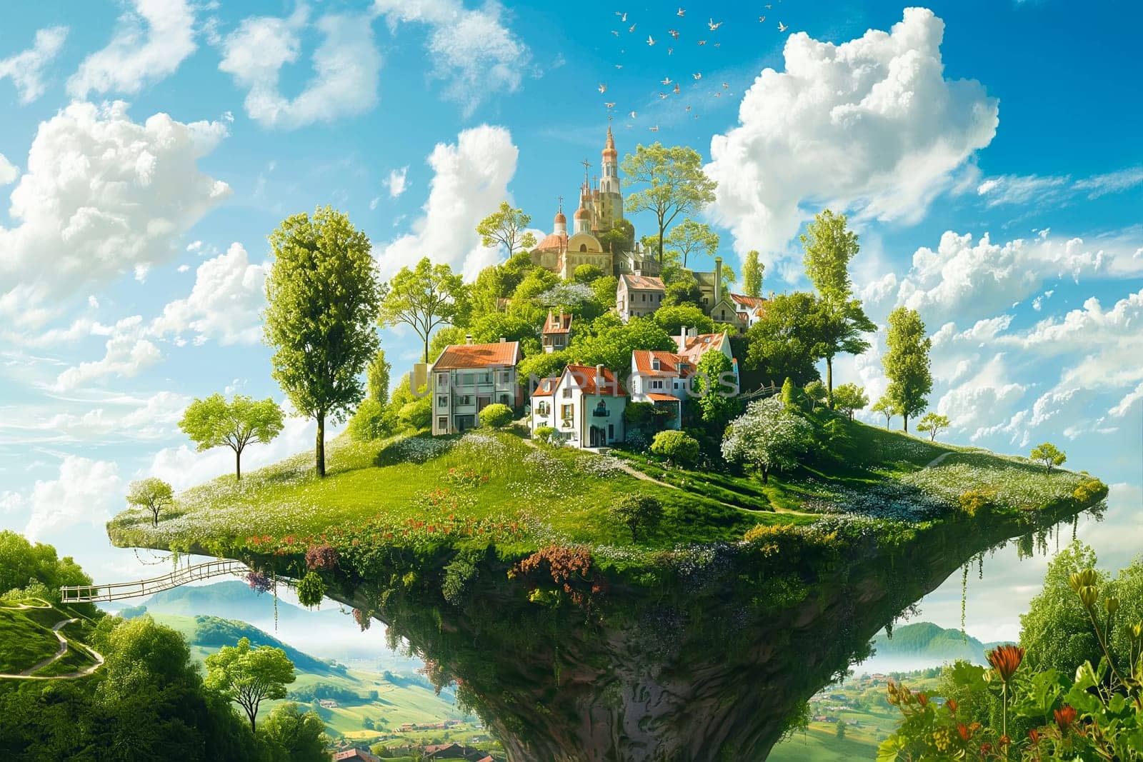 Sustainable living and the harmonious integration of nature within urban environments. Concepts related to green energy, renewable resources, and sustainable urban development.