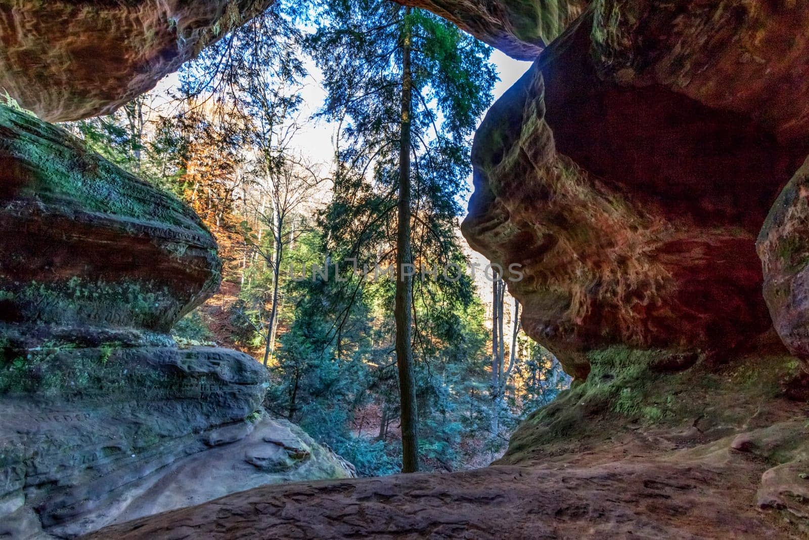 View of Rockhouse, Hocking Hills State Park, Ohio