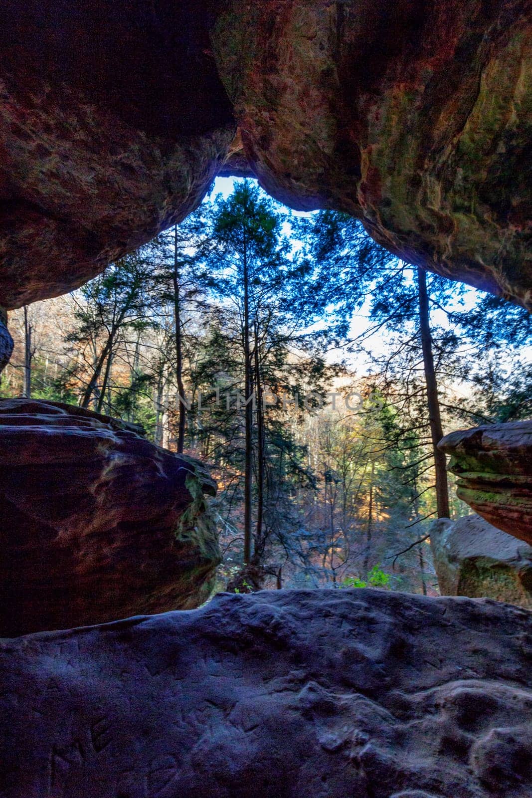 View of Rockhouse, Hocking Hills State Park, Ohio