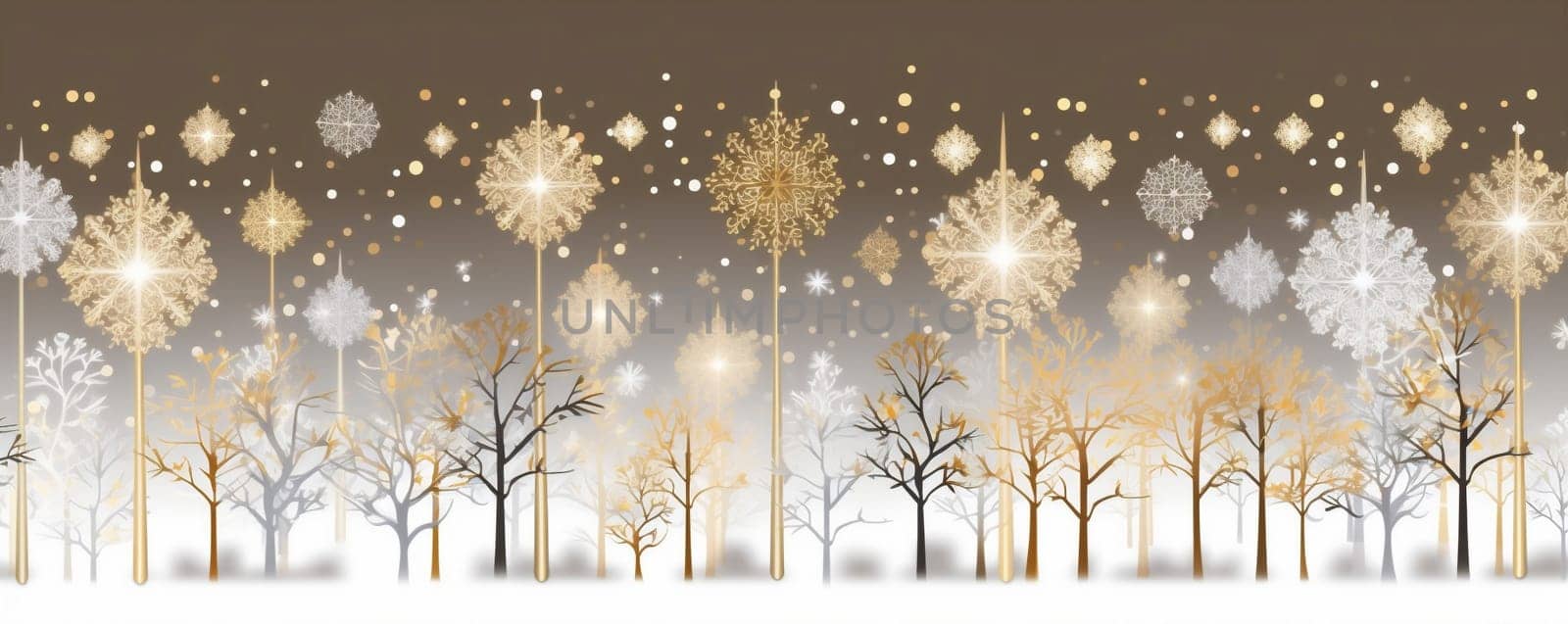 white background glow blue light snowflake xmas tree happy sparkle colour holiday decoration abstract new star gold banner snow christmas winter. Generative AI.