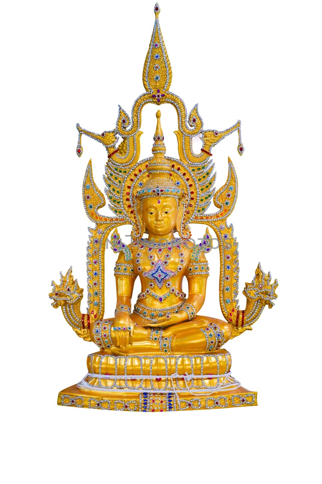 Buddha image on white background isolate