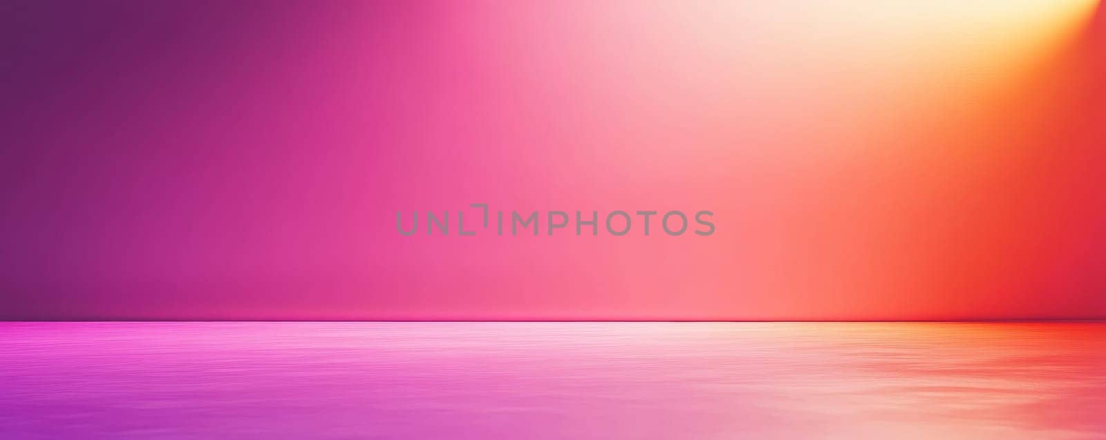 Colorful gradient background with reflection.