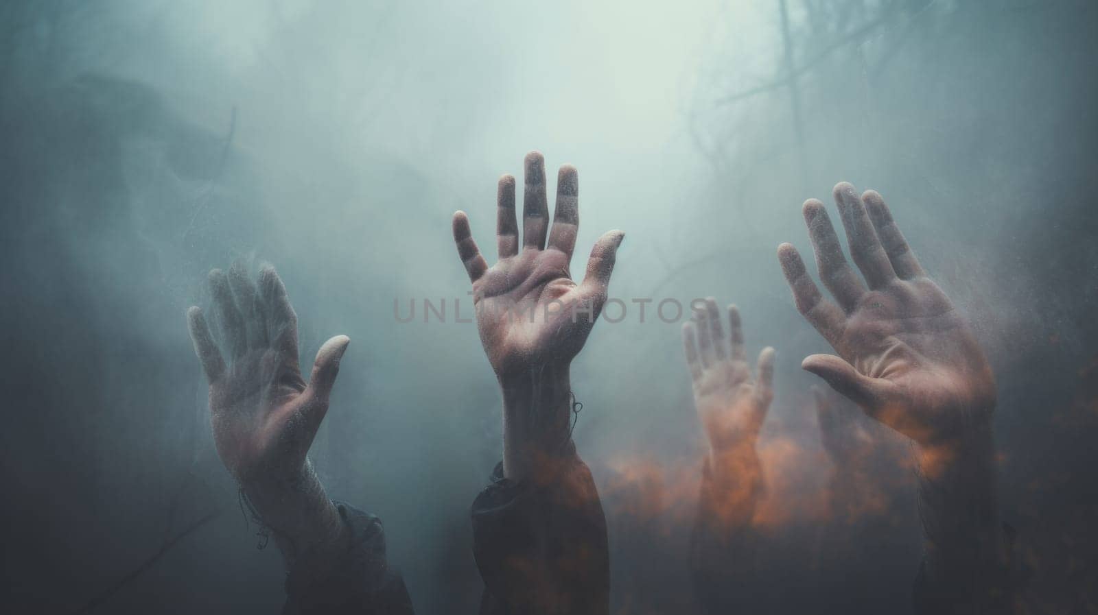 Hands Reaching Up in Unity and Solidarity.