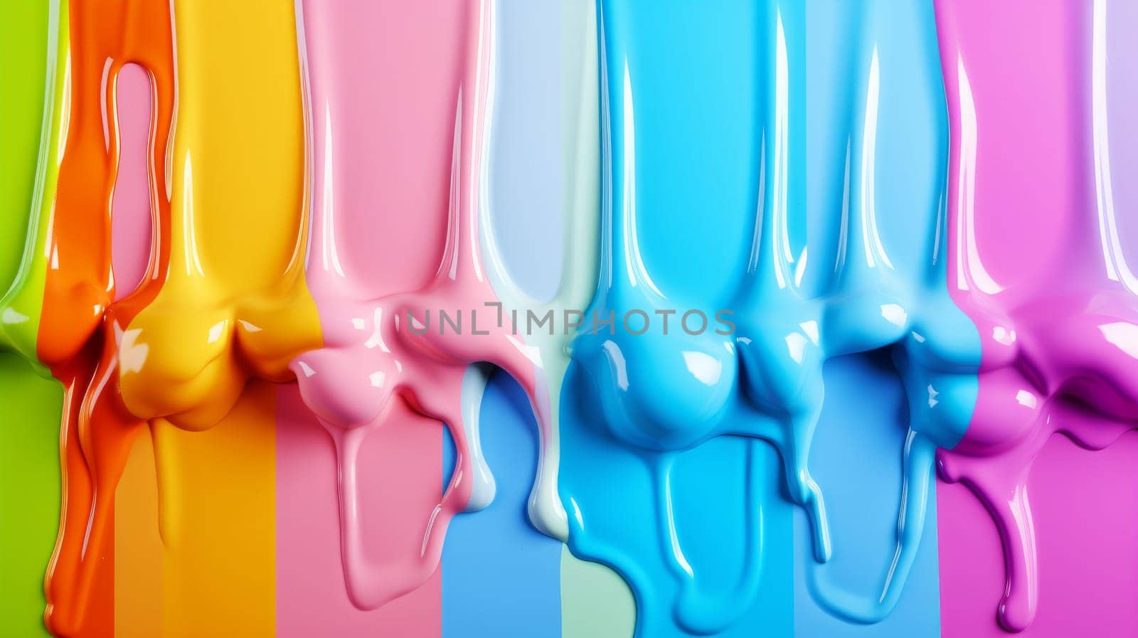 A Vibrant Display of Colorful Paints.