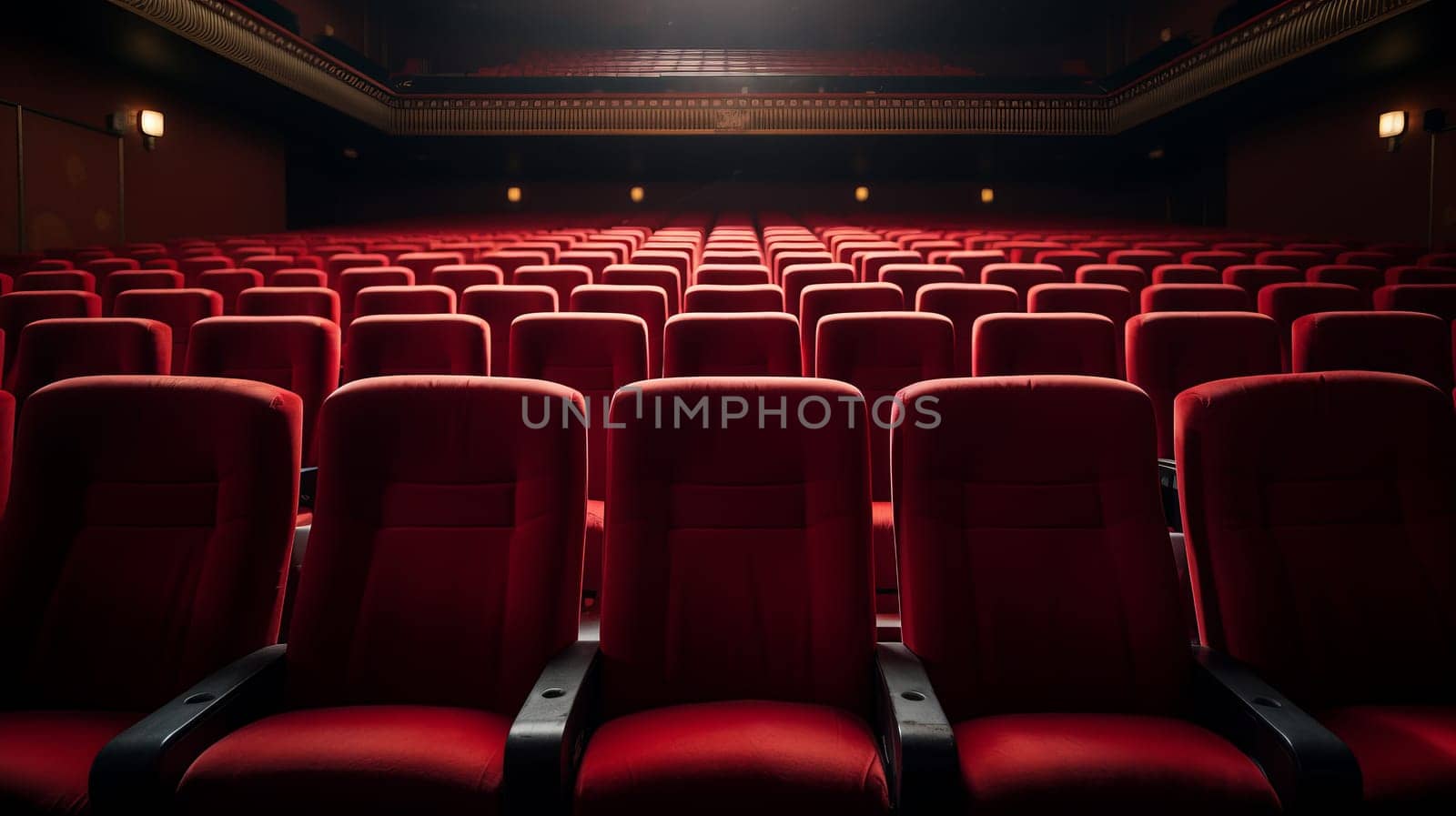 A Vibrant Seating Arrangement in a Theater.