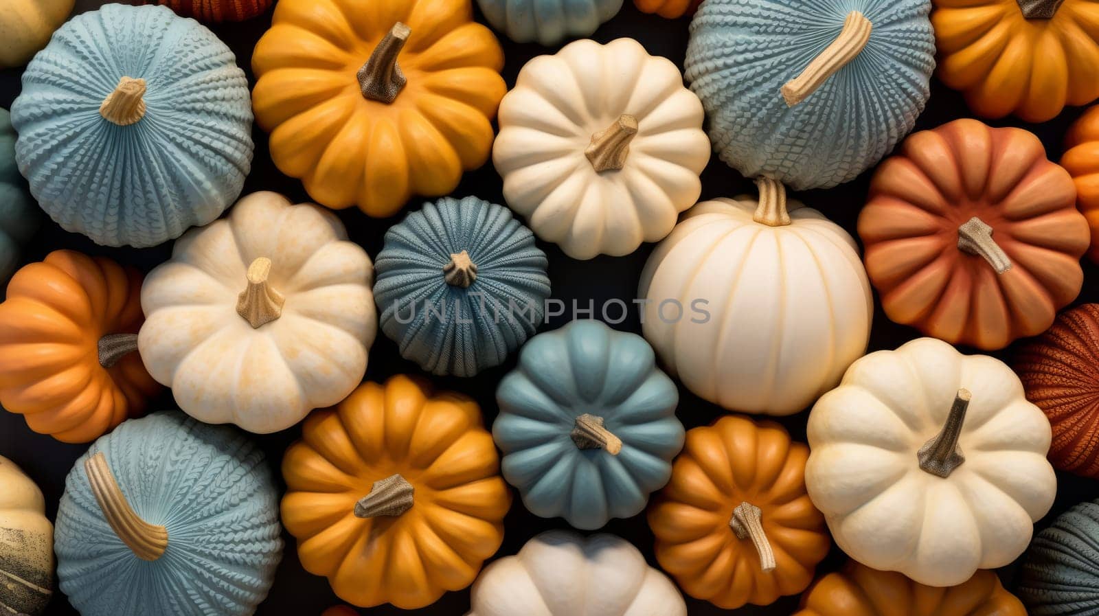 A Tower of Petite Pumpkins.