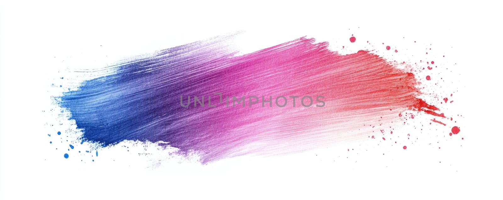 Vibrant brush stroke with watercolor texture for creative design projects.