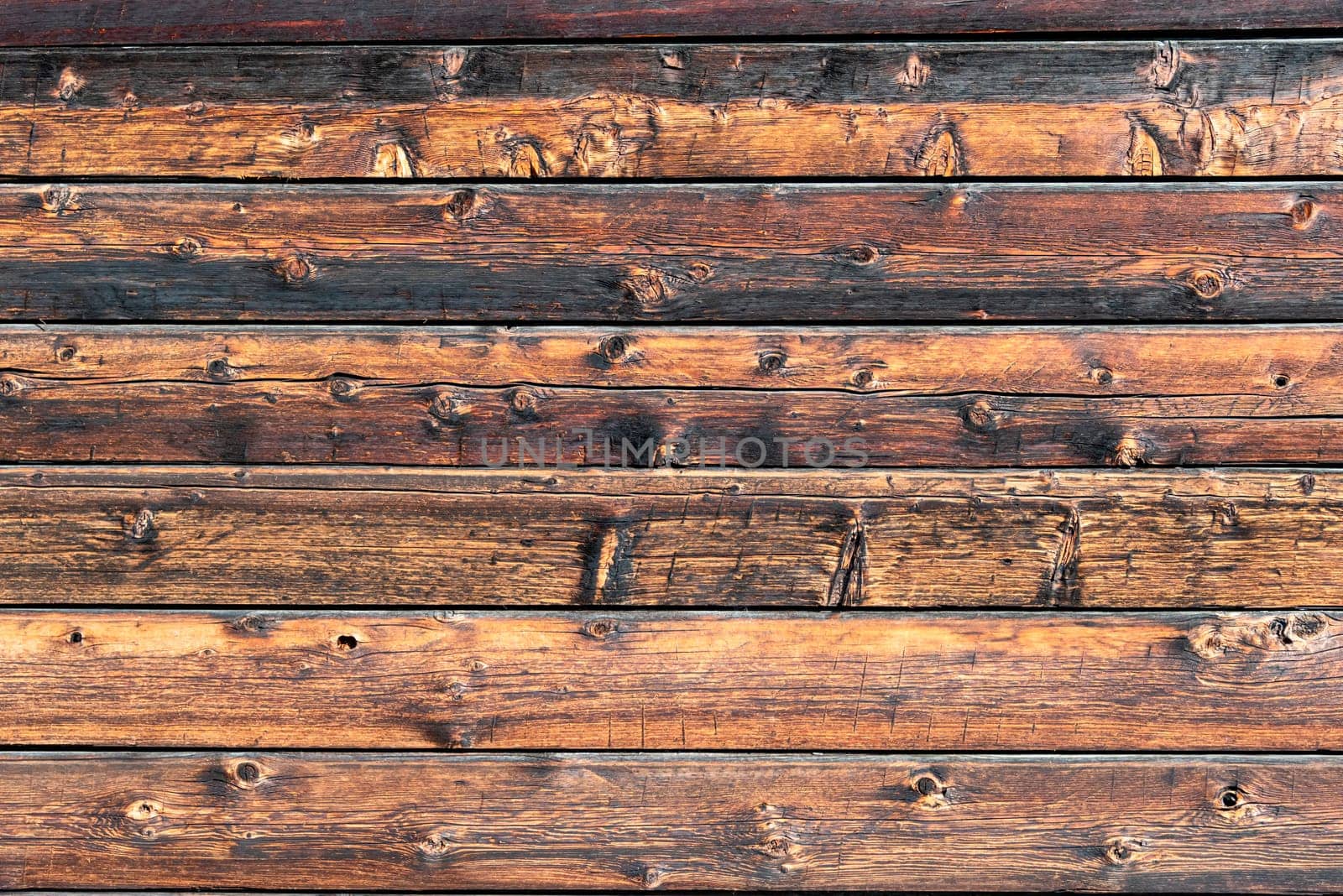 Texture of aged wood boards. Wooden background for copy space, close up