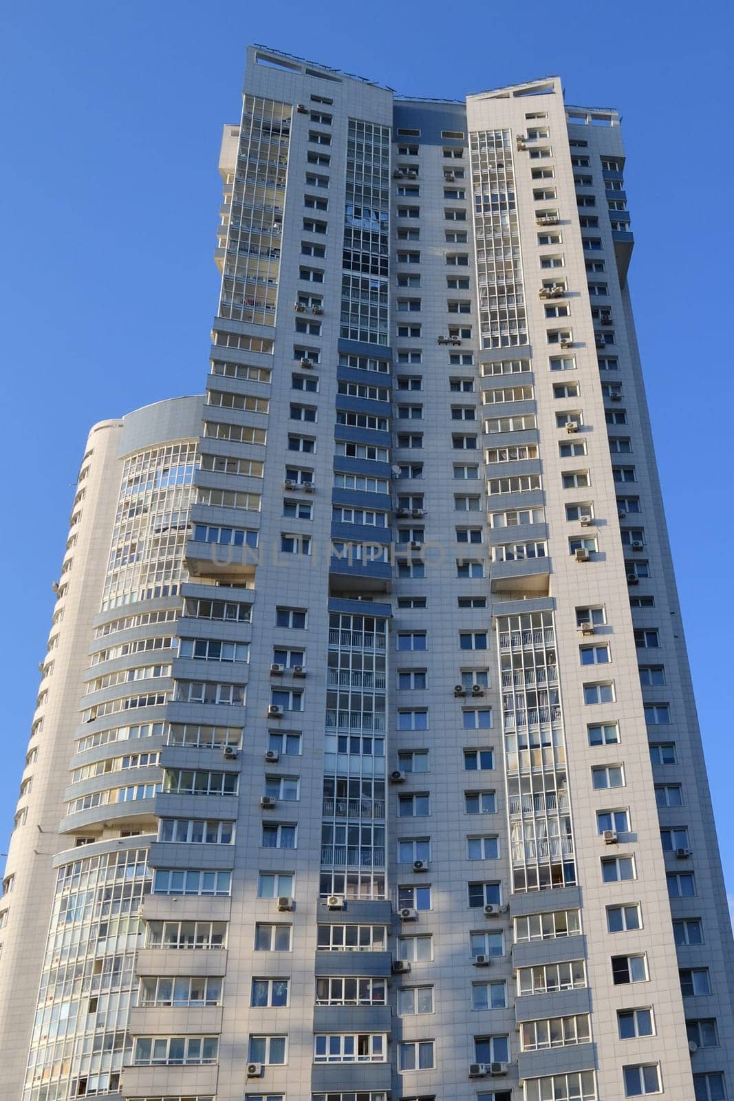 The Modern multi-storey residential building in Moscow, Russia