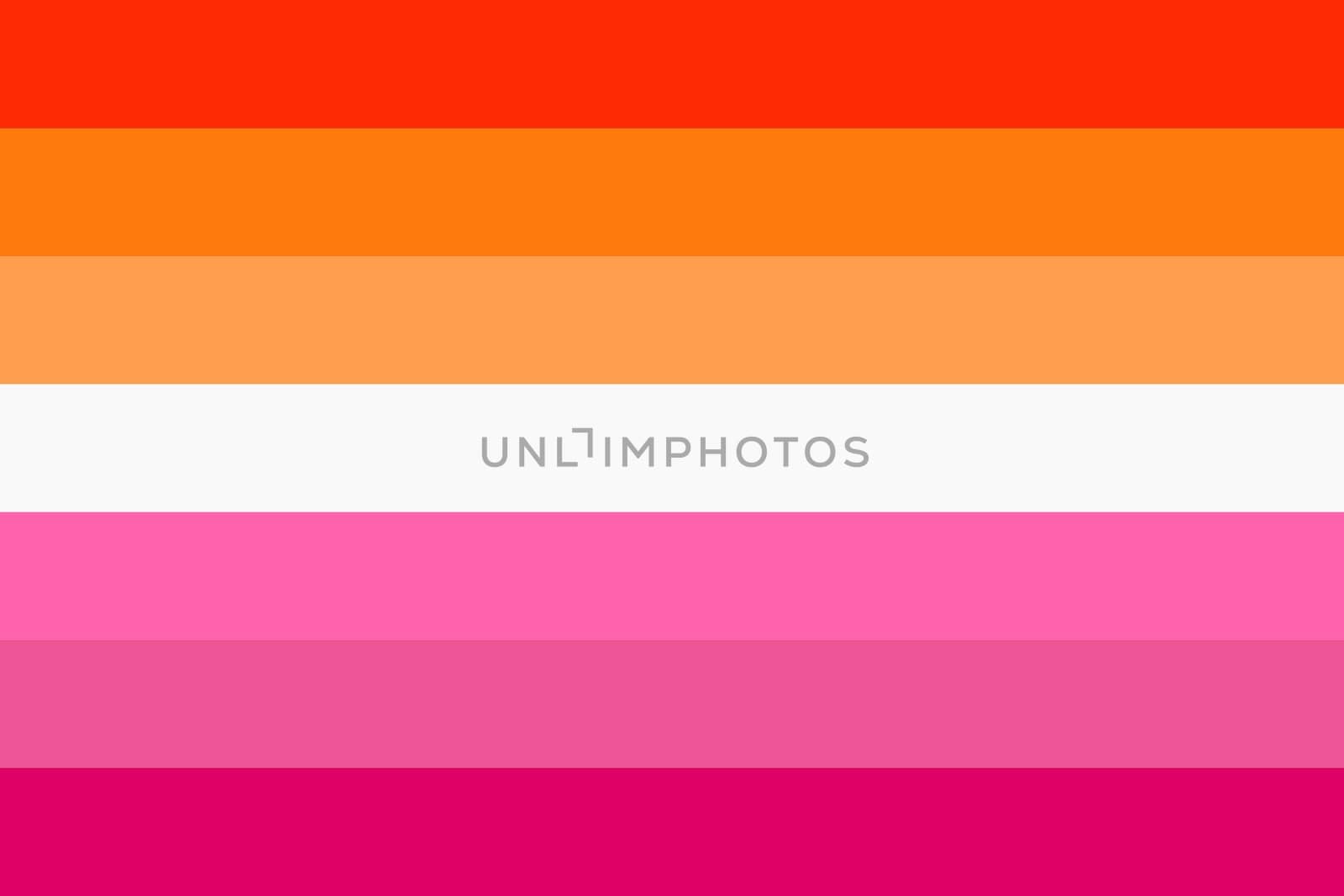 A lesbian pride flag background Illustration
