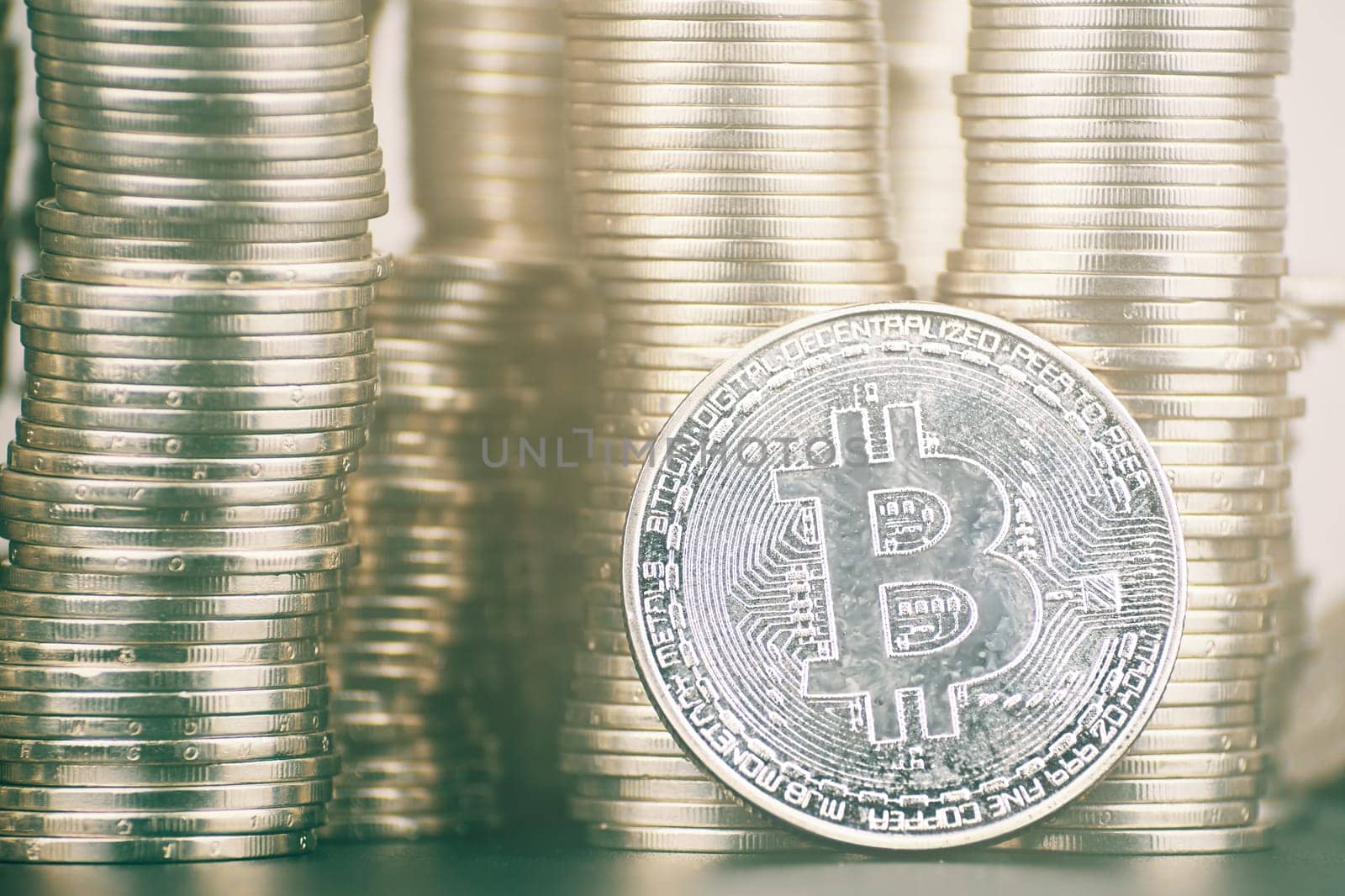 Rise of cryptocurrency. Large amount of bitcoin. Is it worth investing in crypto.