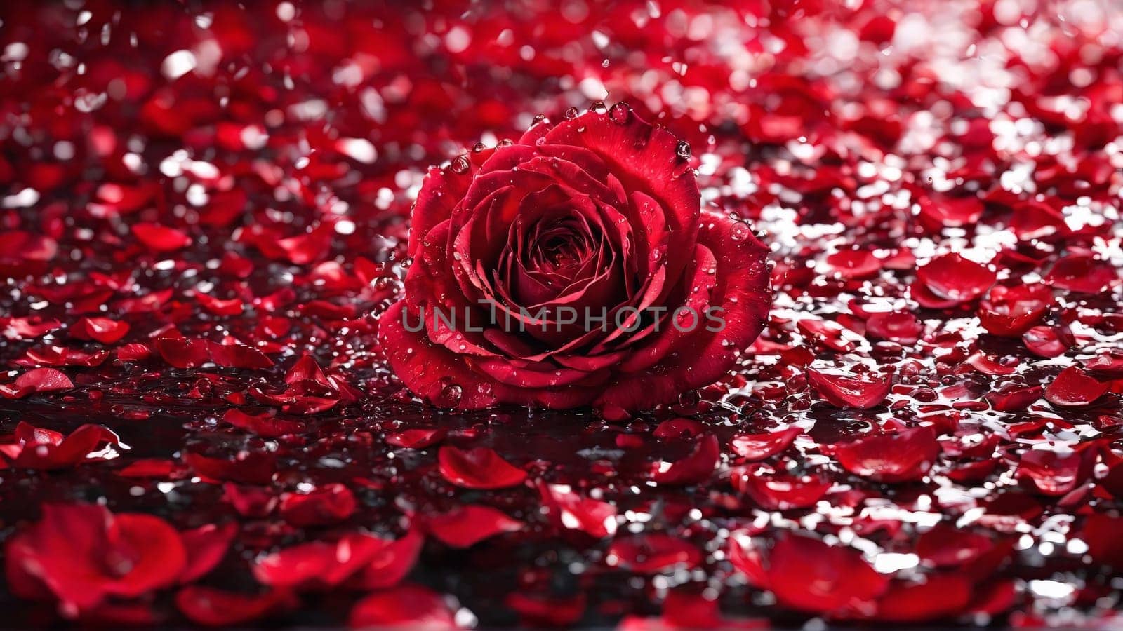 Abstract background with water drops