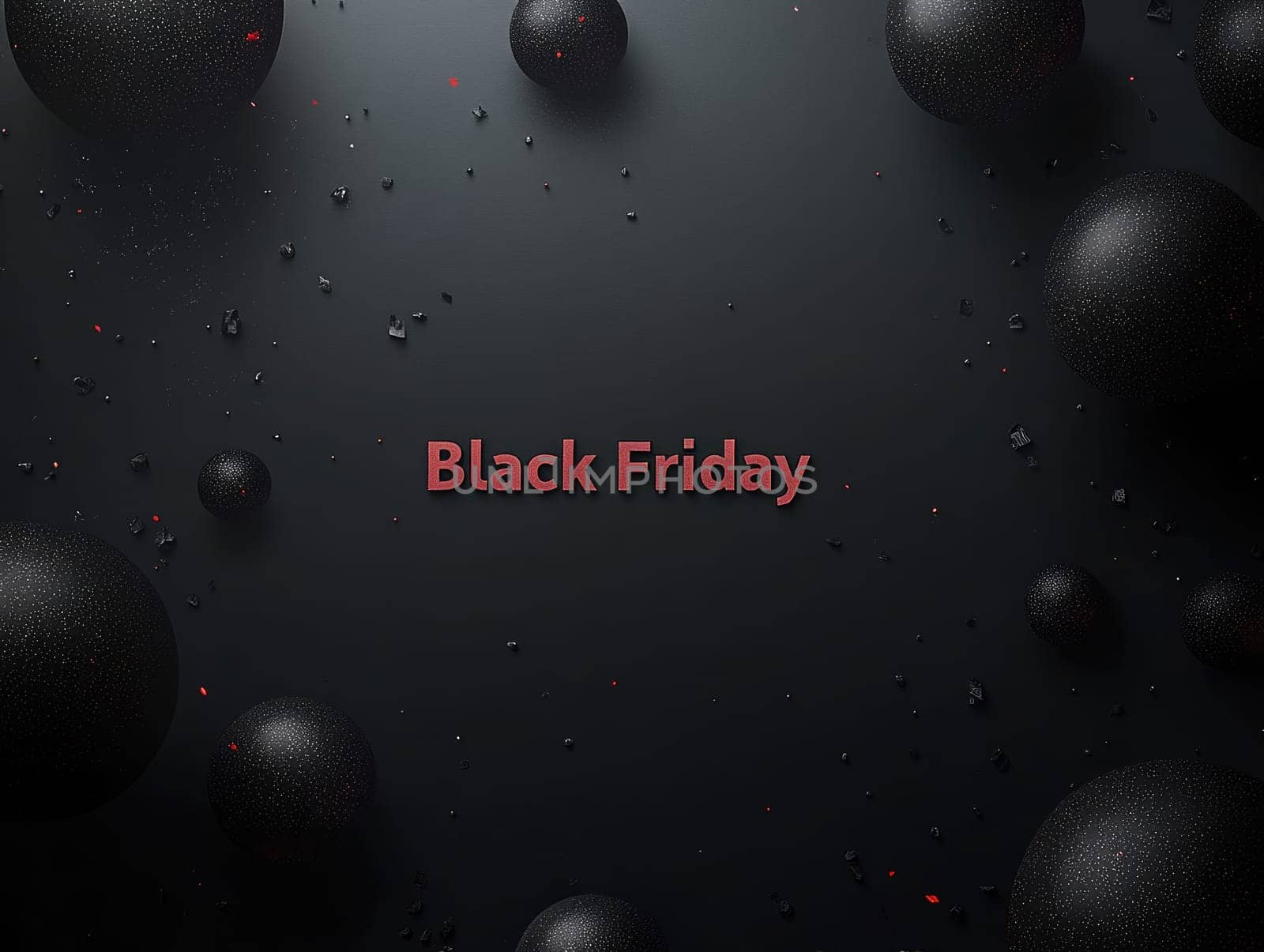 Black friday shopping theme with dark abstract background for marketing.