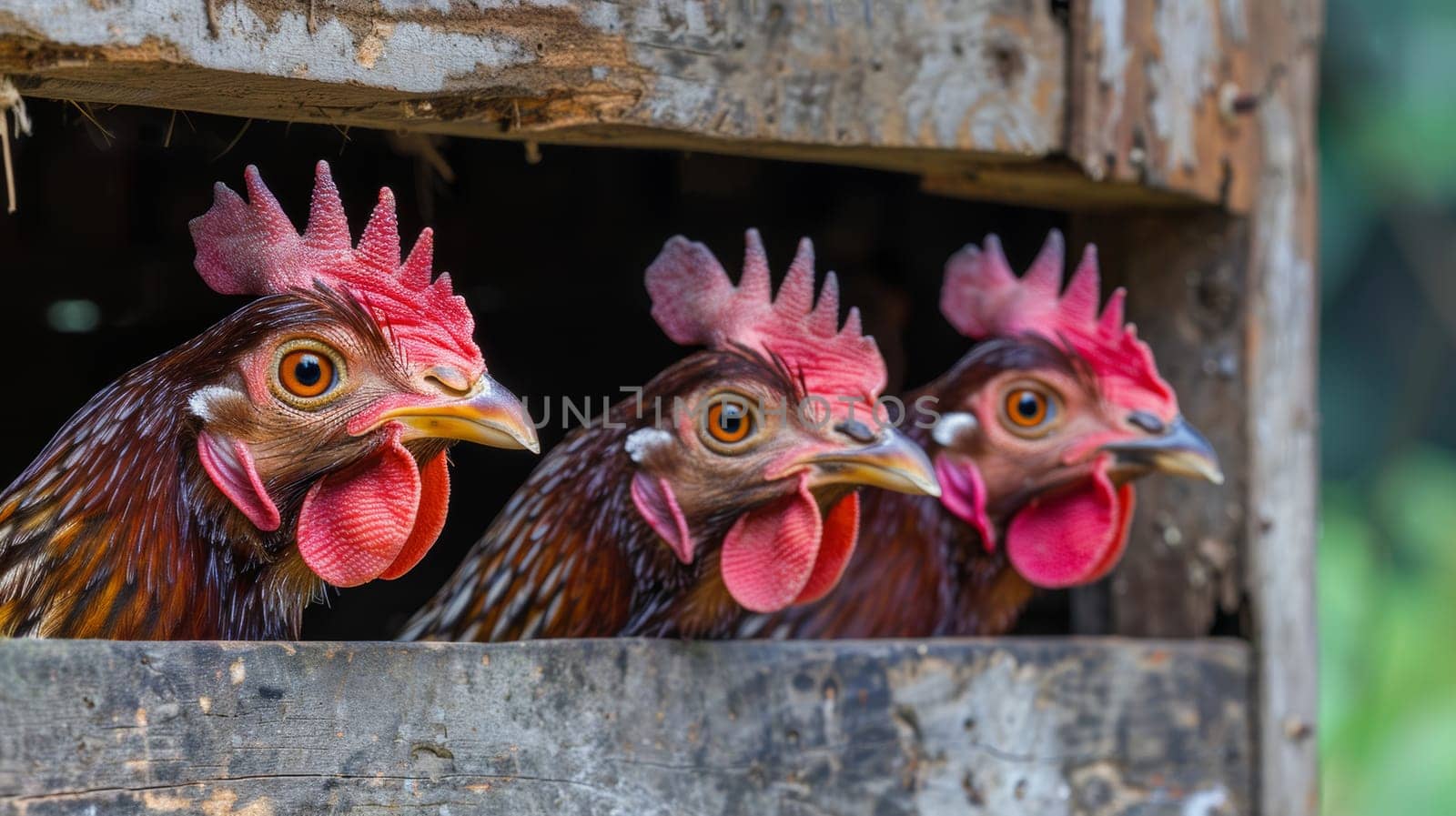 Restricted chickens in a rural farm enclosure to enhance search engine optimization and visibility.