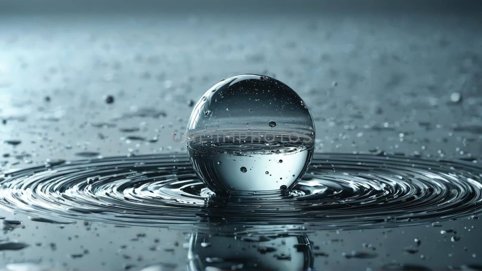 Abstract background with water drops