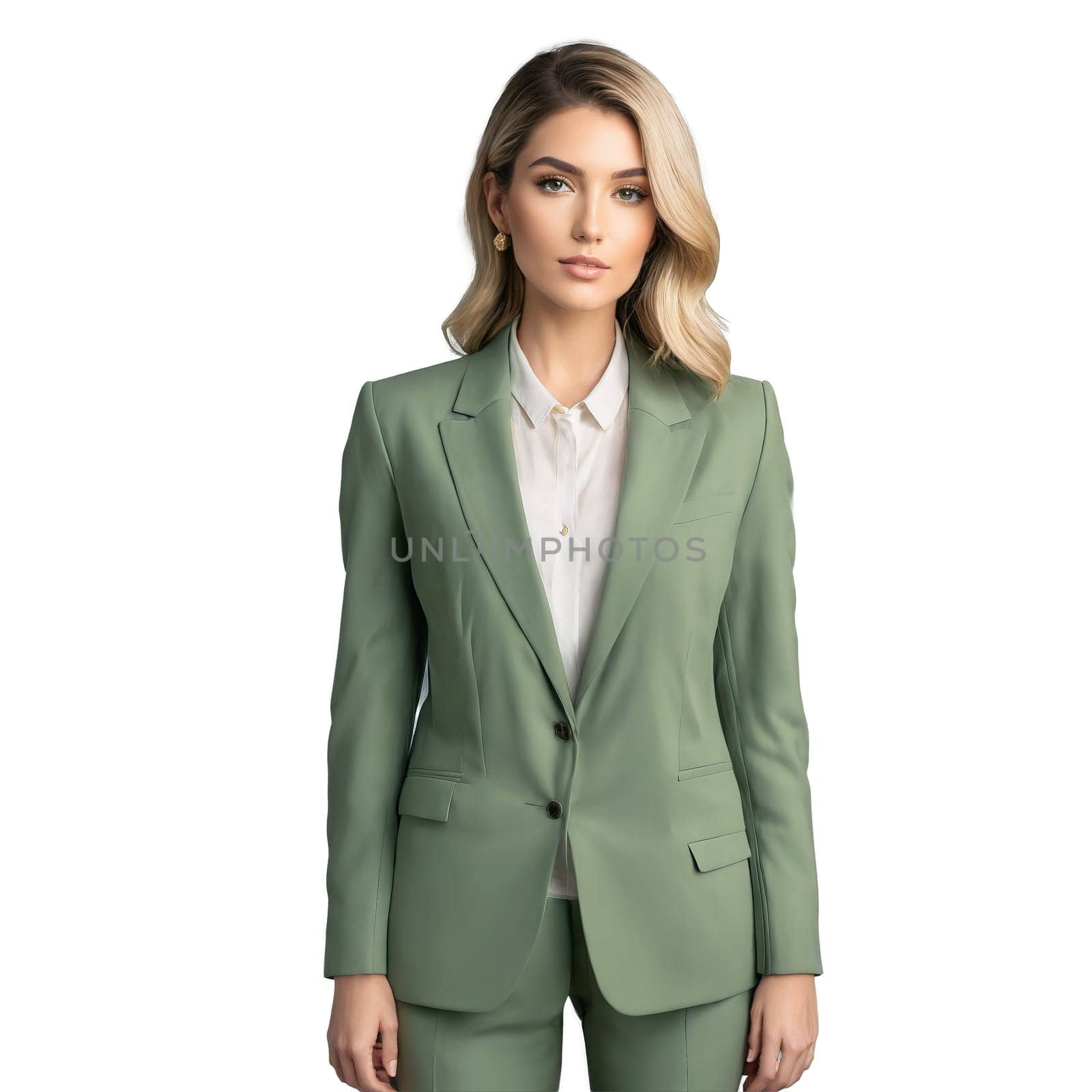 Social Activist thought provoking close up of a millennial entrepreneur attending a sustainability conference wearing. People studio portrait isolated on transparent background