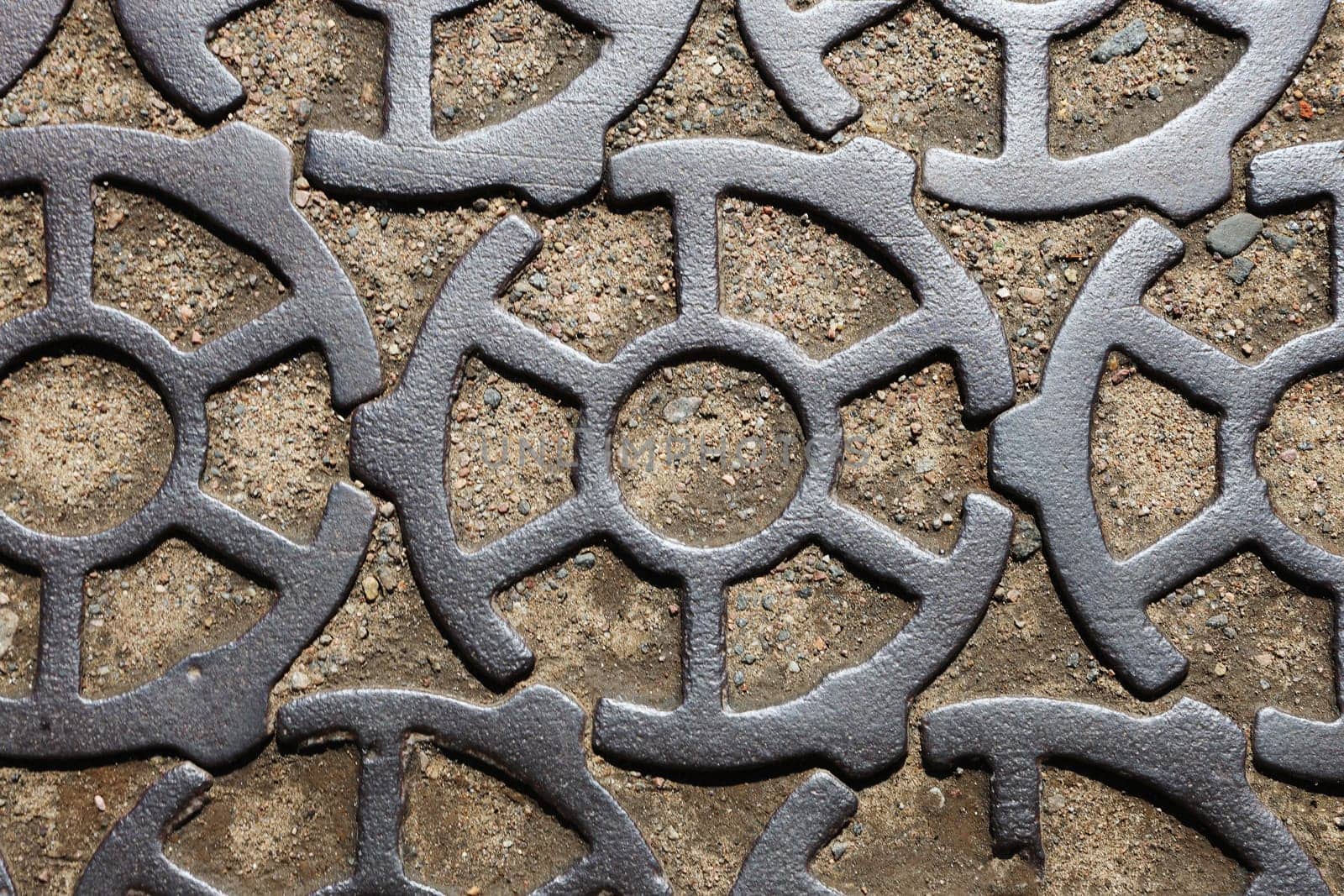 A fragment of the Kronstadt cast-iron sidewalk.