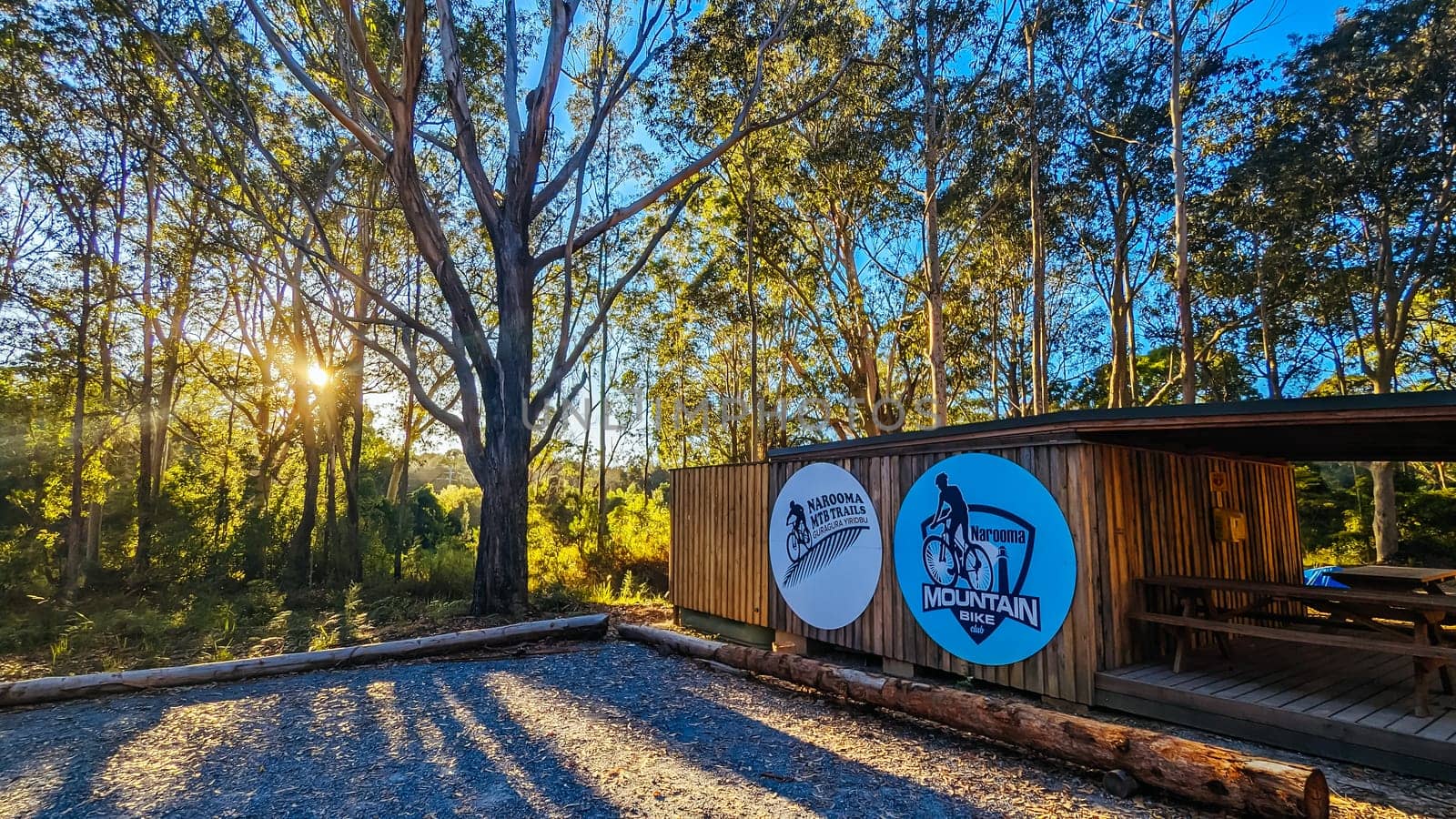 Narooma mountain bike trails near Dalmeny in New South Wales south coast, Australia