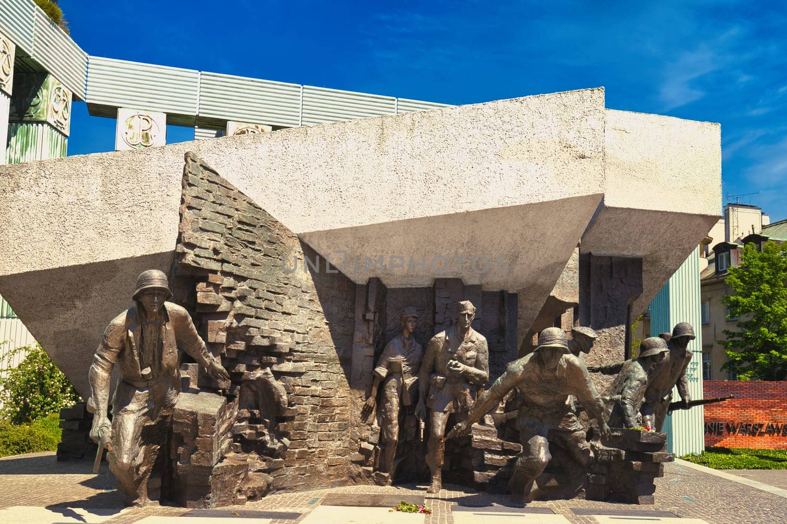 Warsaw Uprising Monument, Poland Historic War Memorial by OliveiraTP