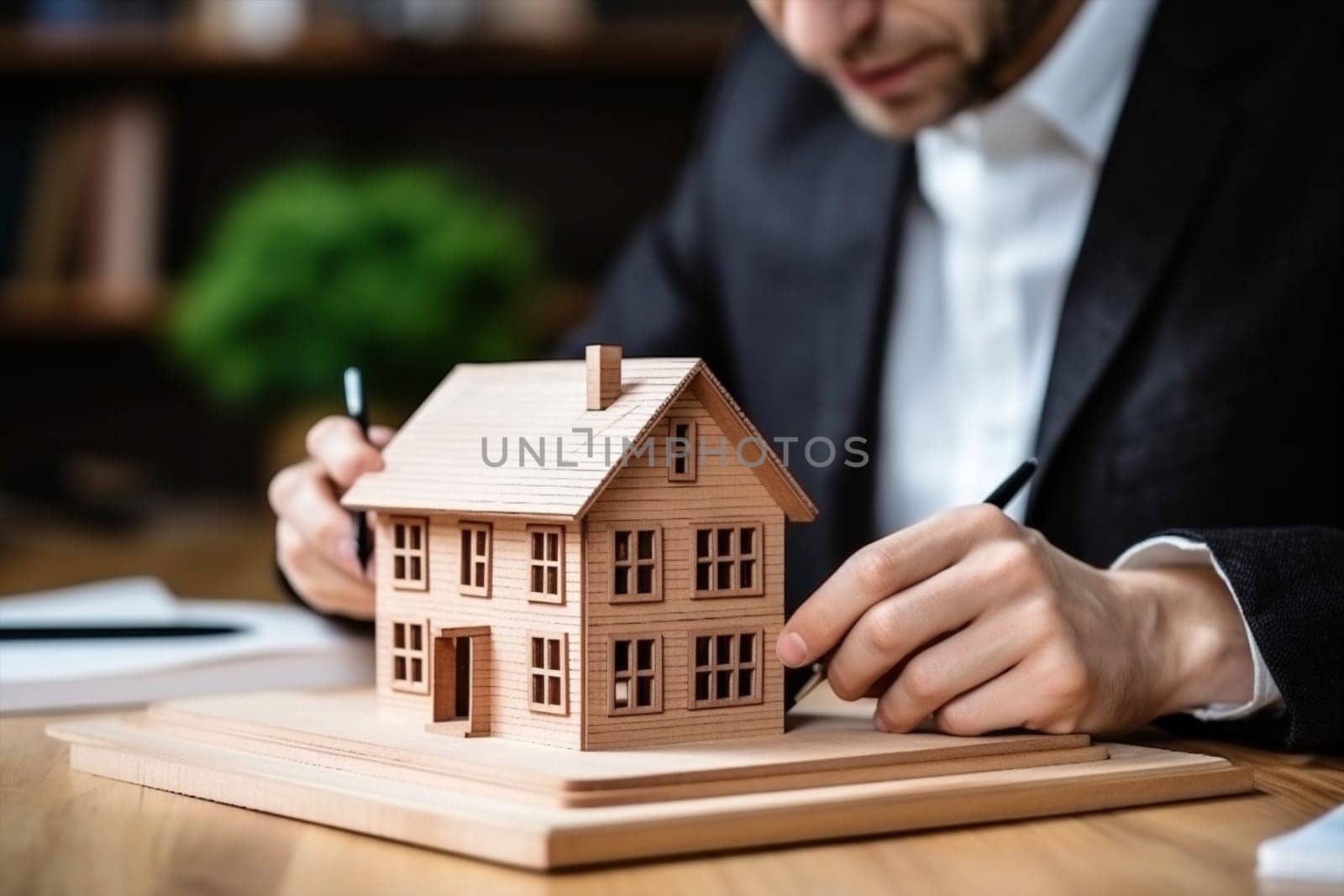 Investment client agent agreement estate building mortgage financial business loan concept architect insurance model residential housing realtor purchase real home contract property