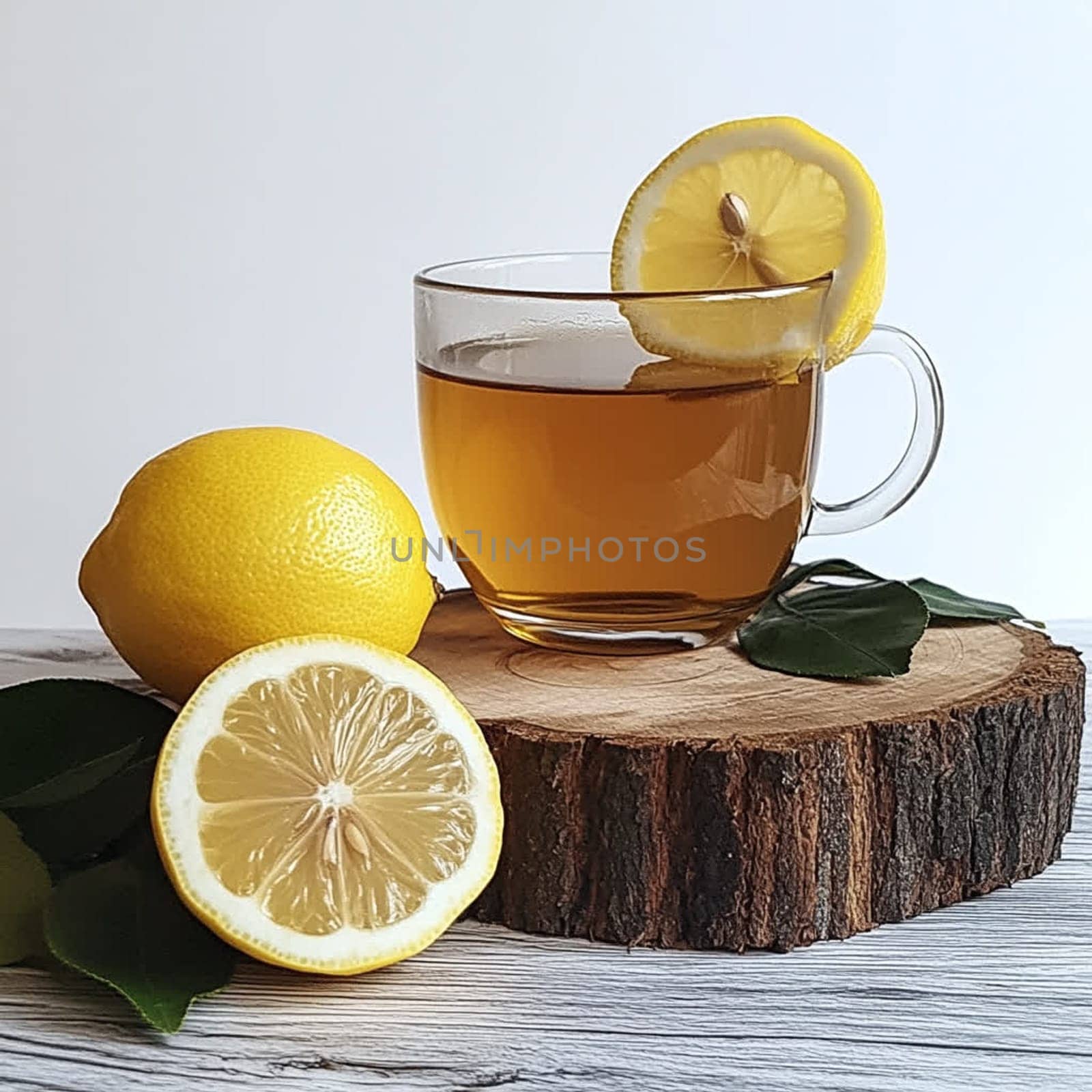 Cold Cure: Hot Tea with Lemon. High quality photo