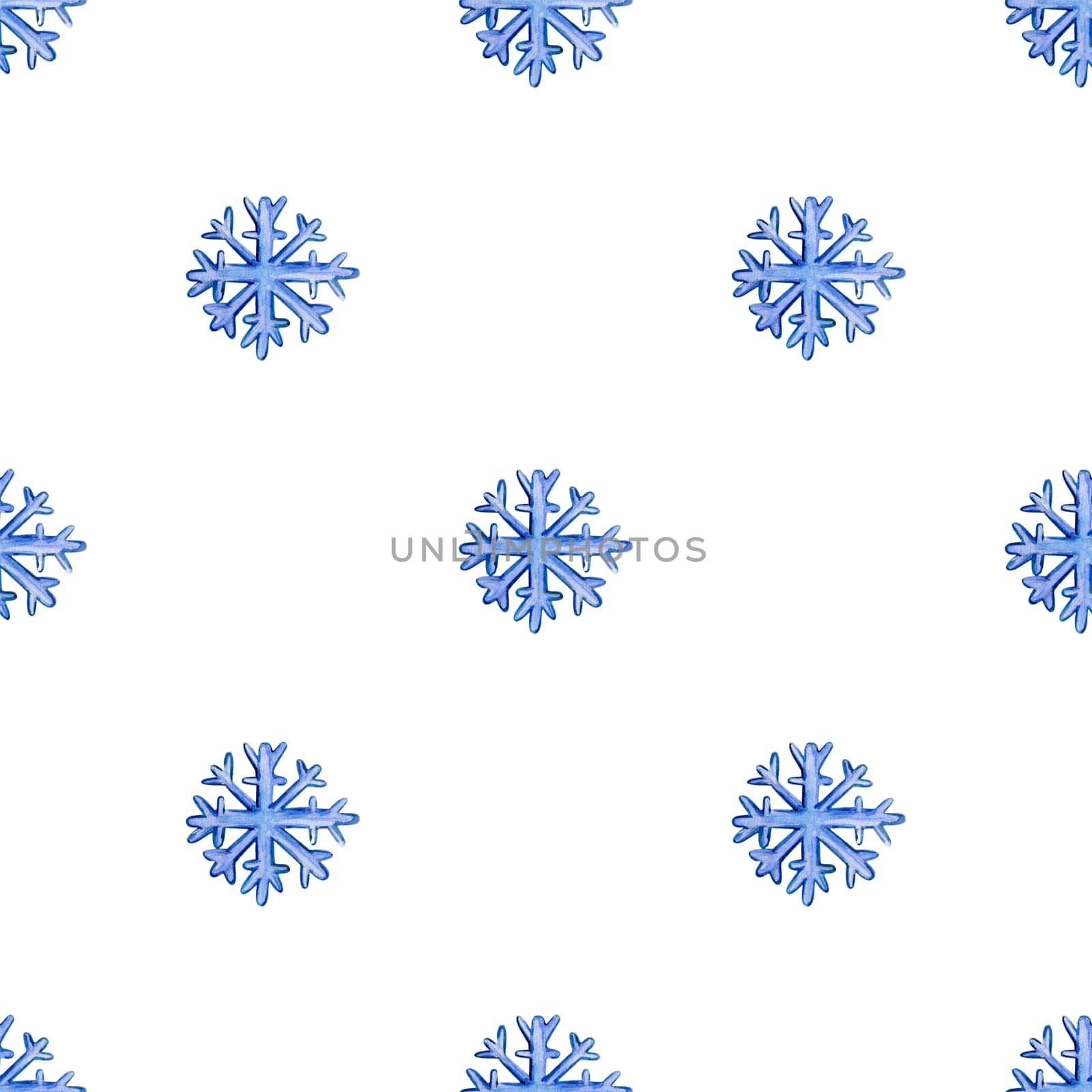 seamless Christmas pattern with snowflakes on a white background