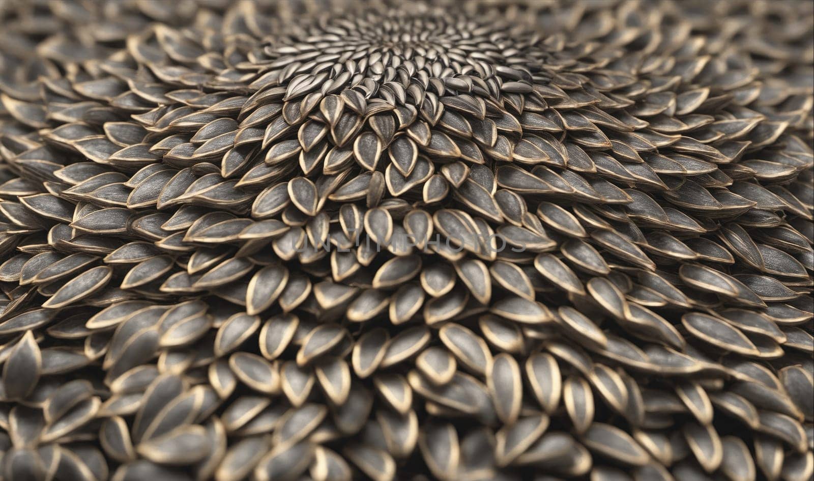 A close up of a flower with many leaves. The leaves are gold and the flower is very detailed