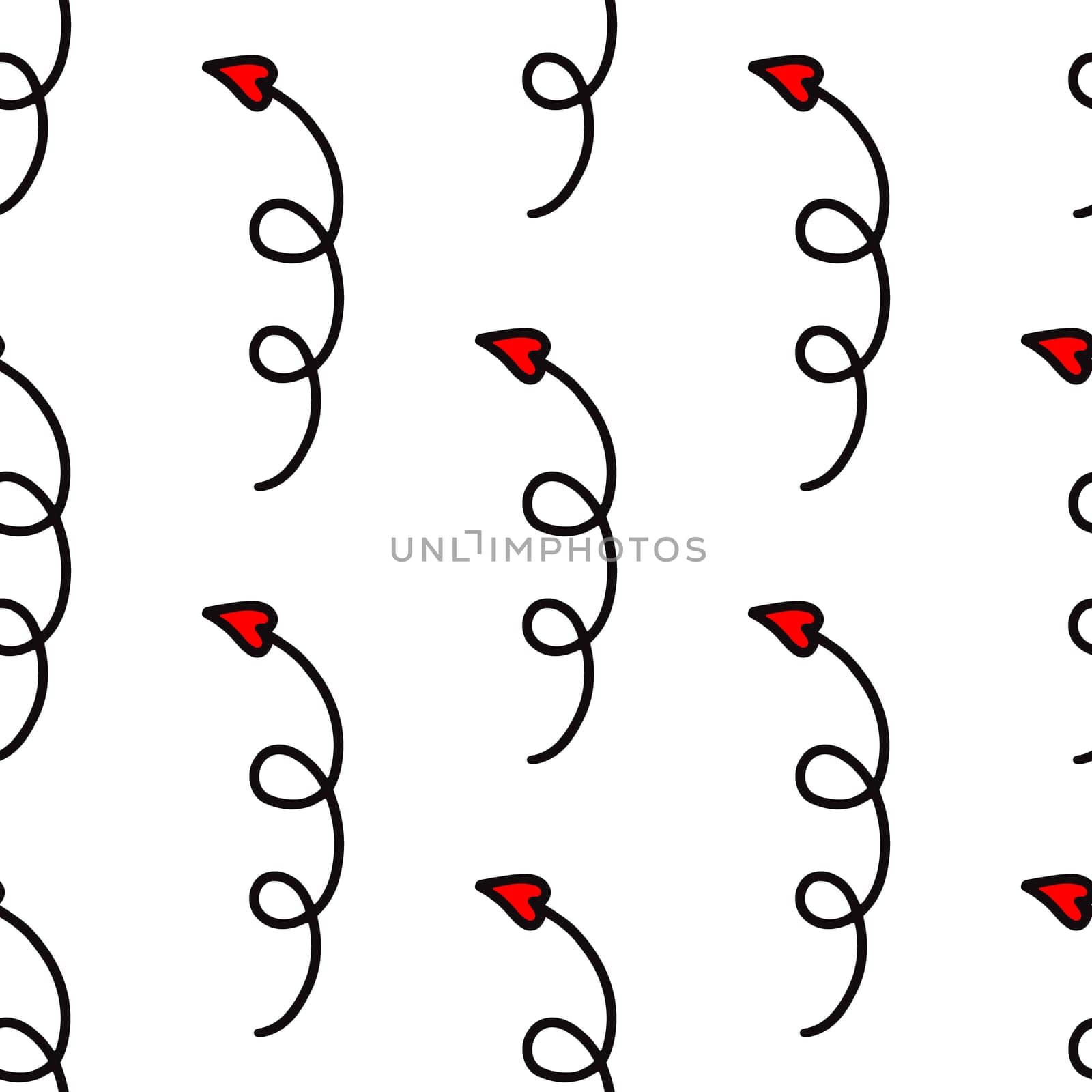 .Seamless pattern with arrows for Valentines Day. Cupids arrows pattern.