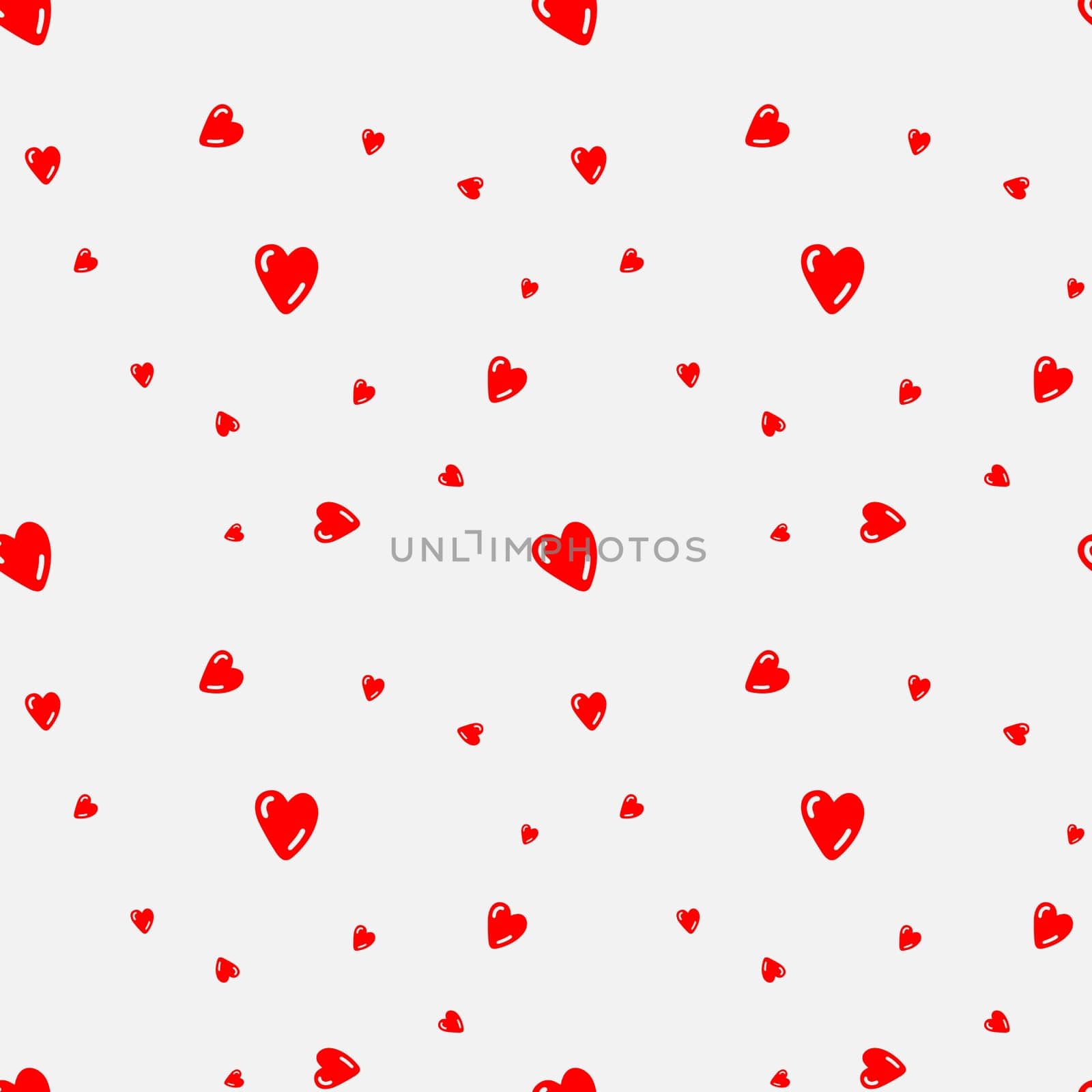 Seamless pattern with red darts in doodle style. High quality illustration