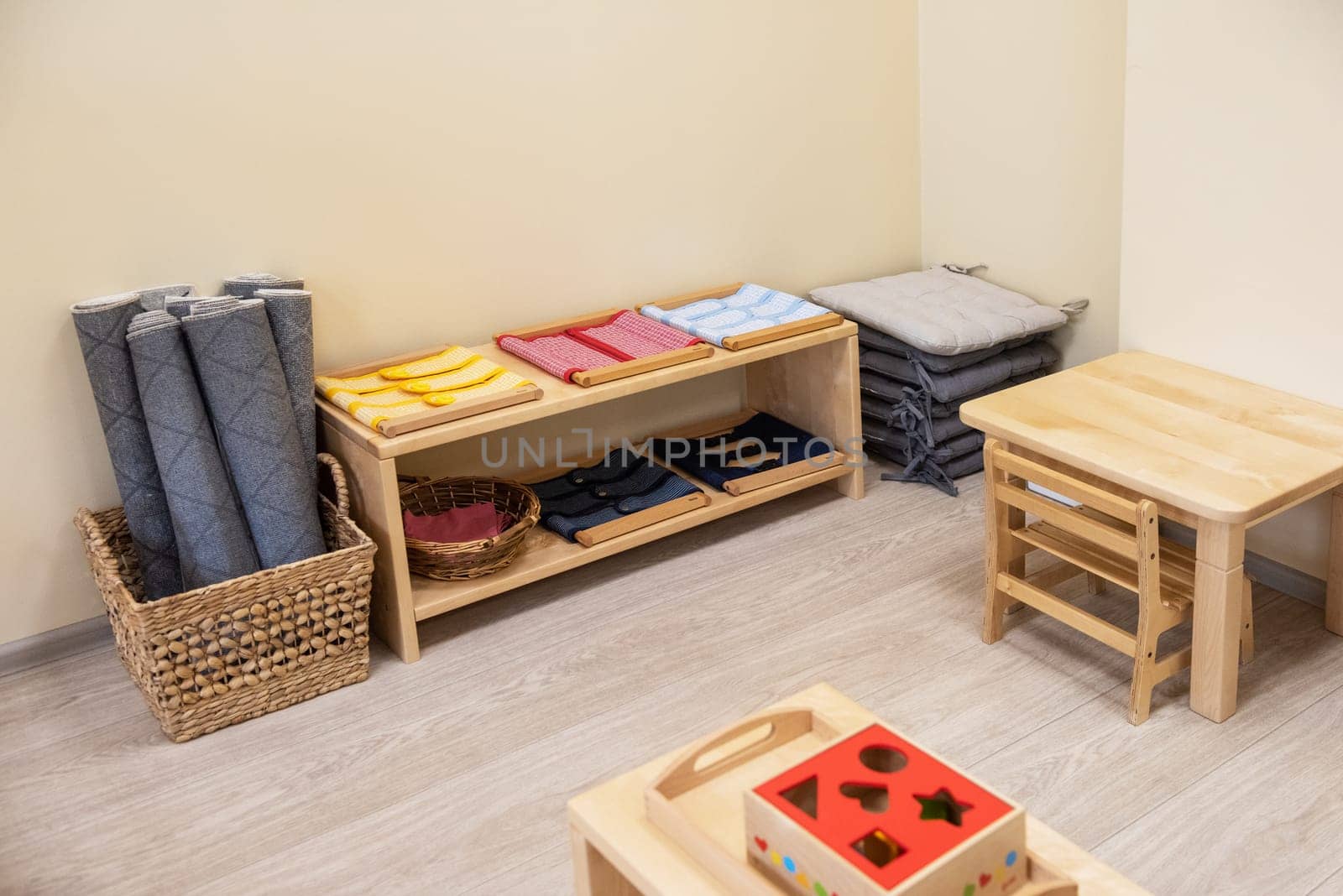 Montessori school for the learning of children