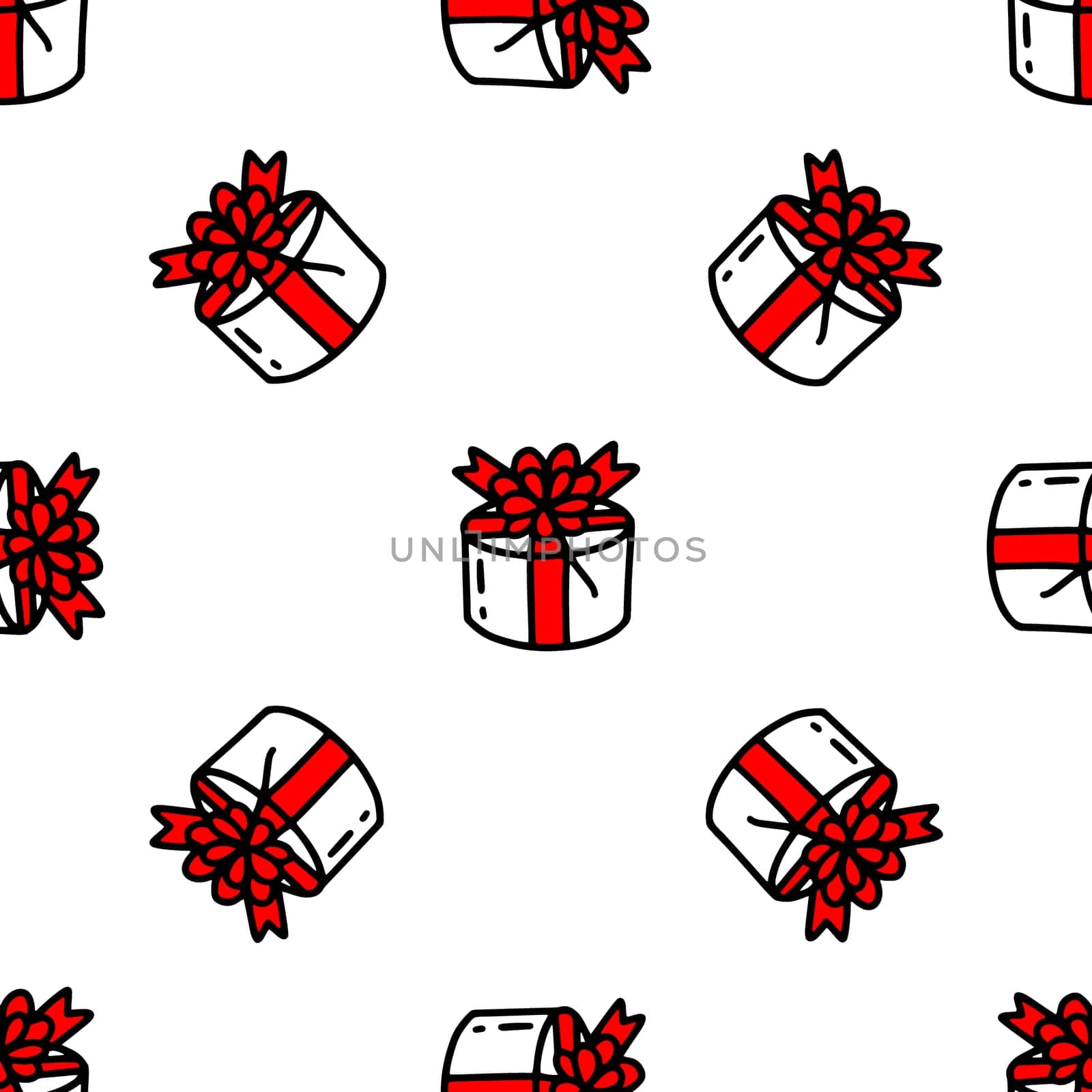 Seamless pattern with cute berries illustration