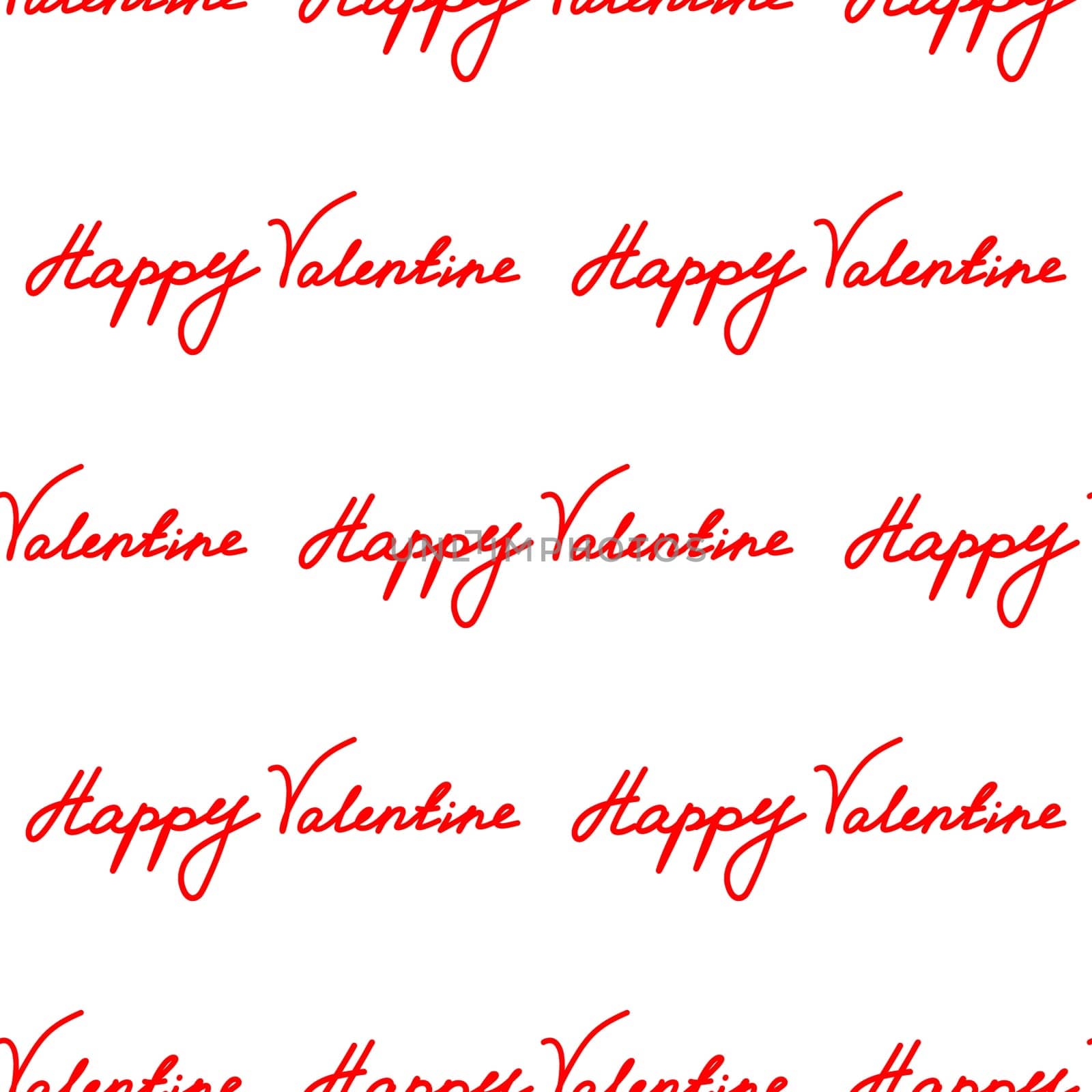 seamless background with happy valentine inscription illustration