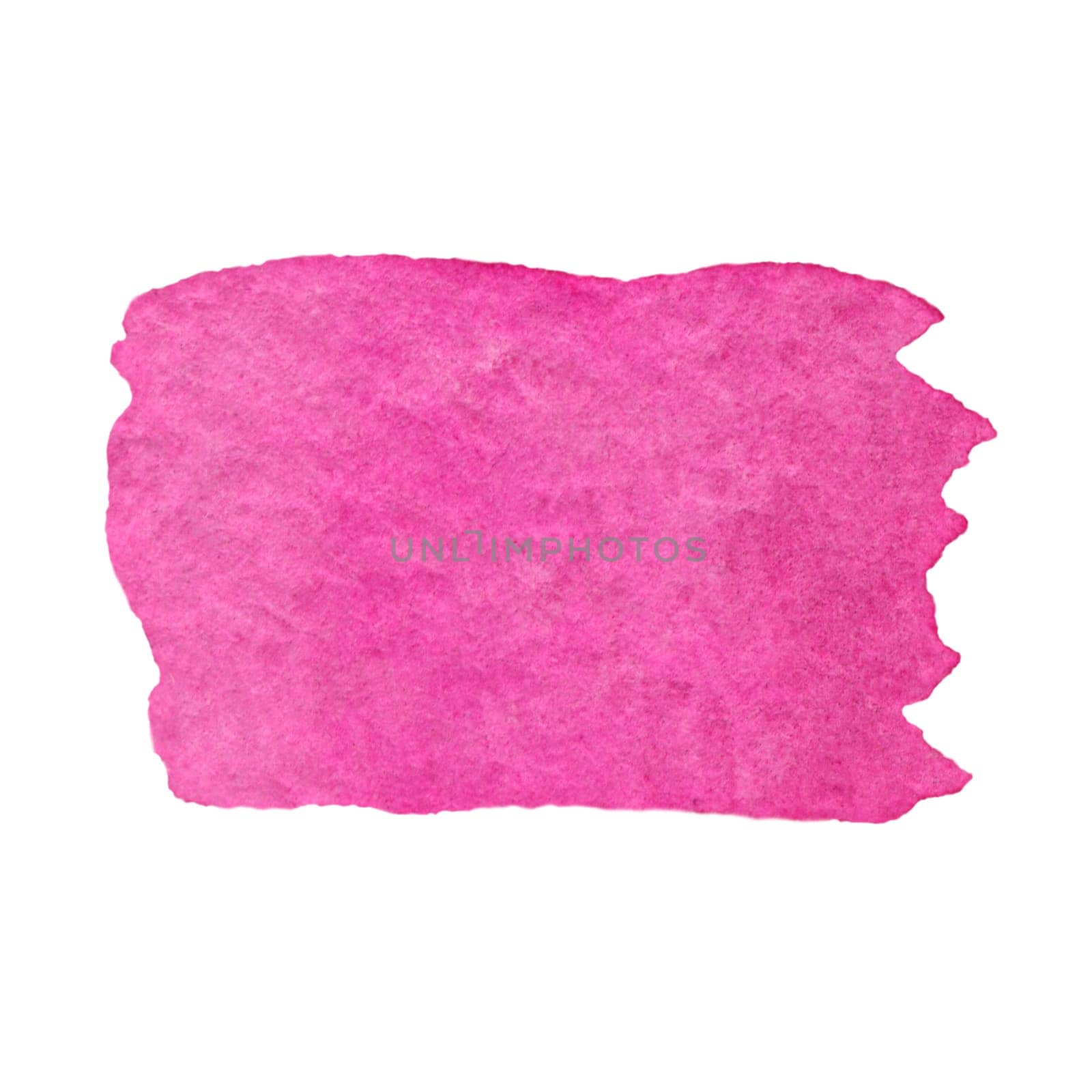 pink watercolor brushstroke hand-drawn watercolor illustration. Design for printing, greeting cards, packaging, invitations