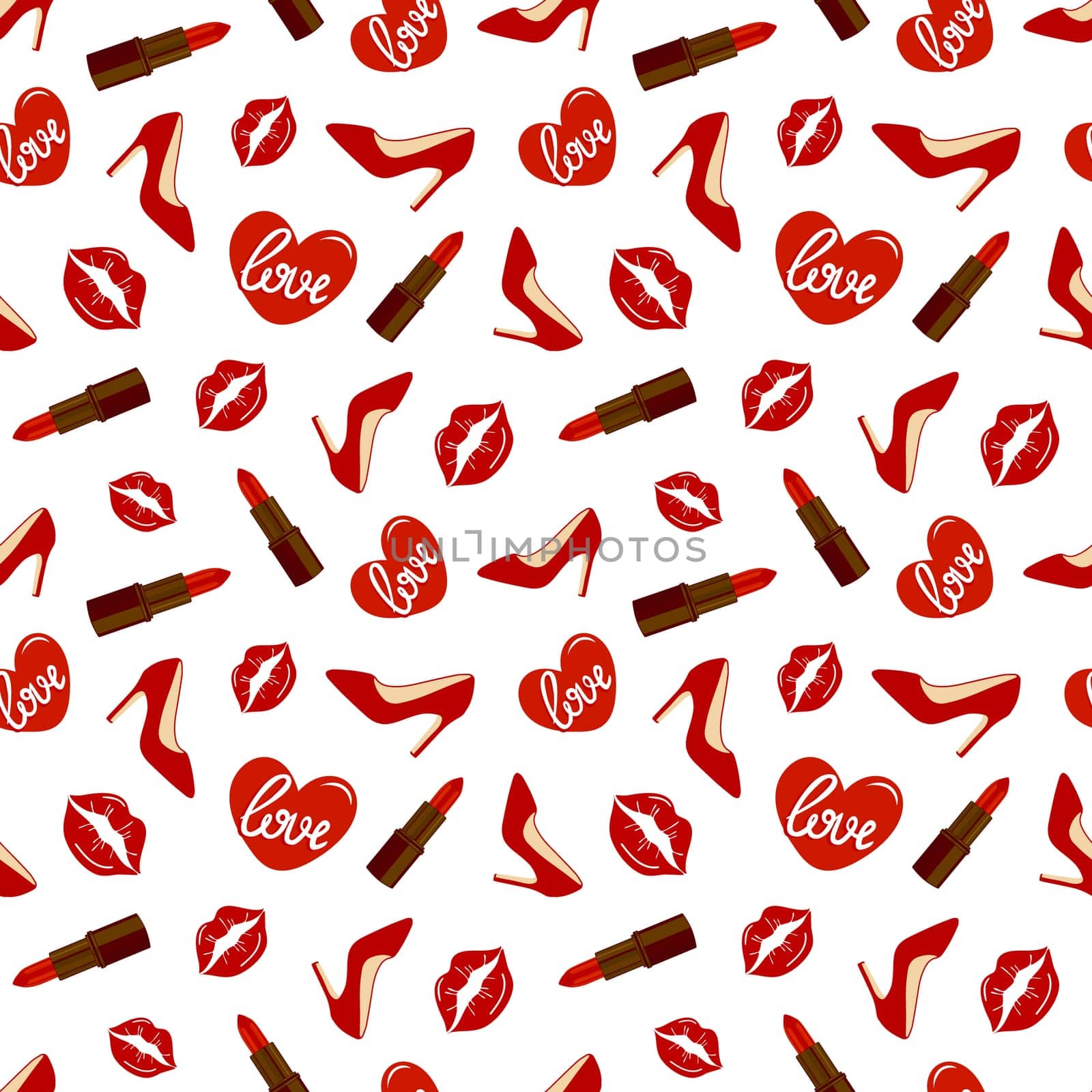 .Adult toys seamless pattern flat illustration. Valentines day design, printing
