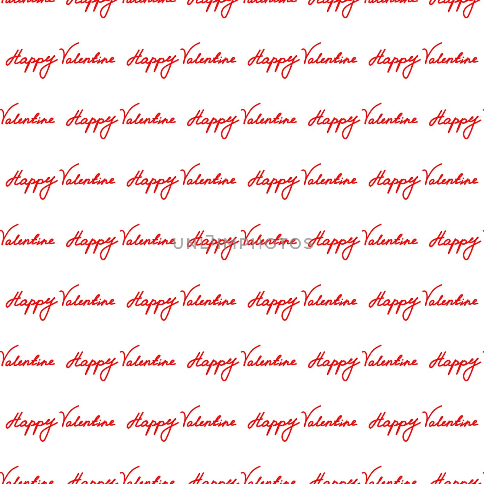 seamless background with happy valentine inscription illustration