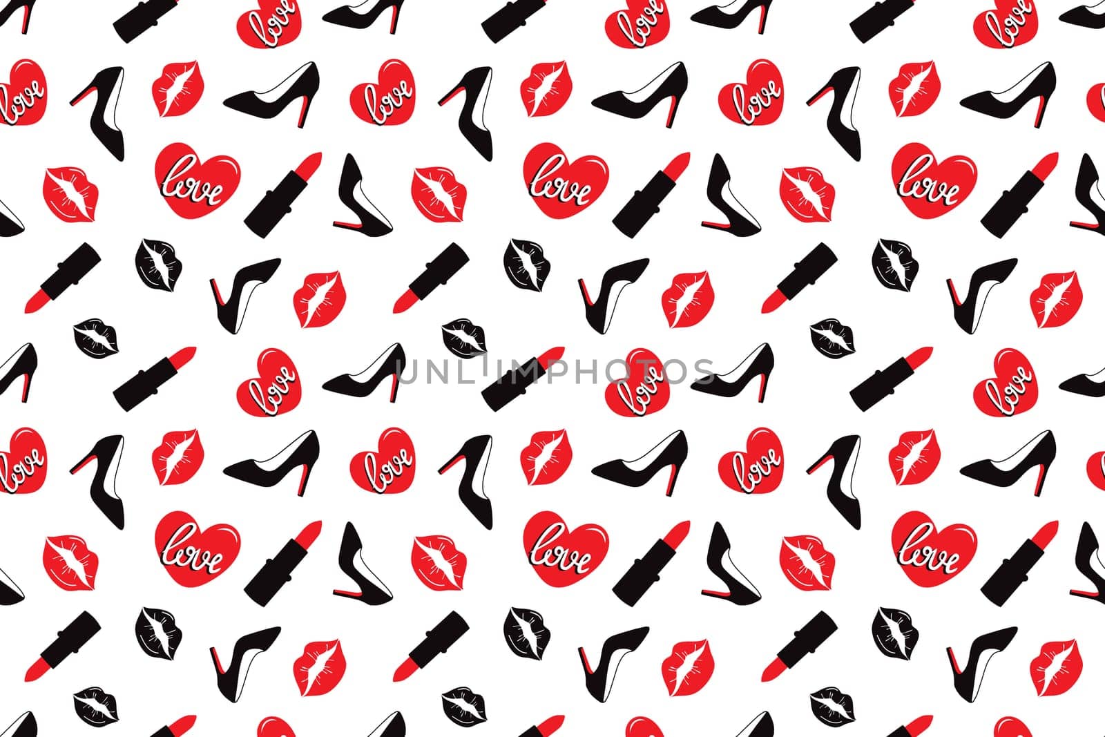 seamless background with Adult toys.Sex pattern illustration. Valentines day design illustration